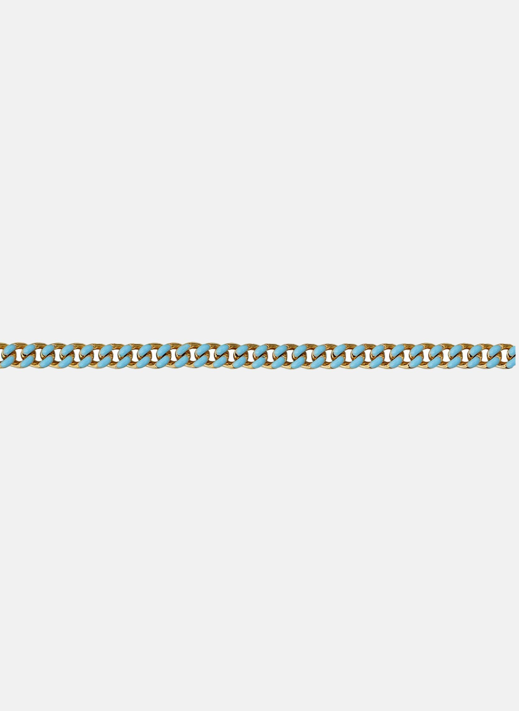 Polished chain bracelet POLIS-BRACELET Email turquoise