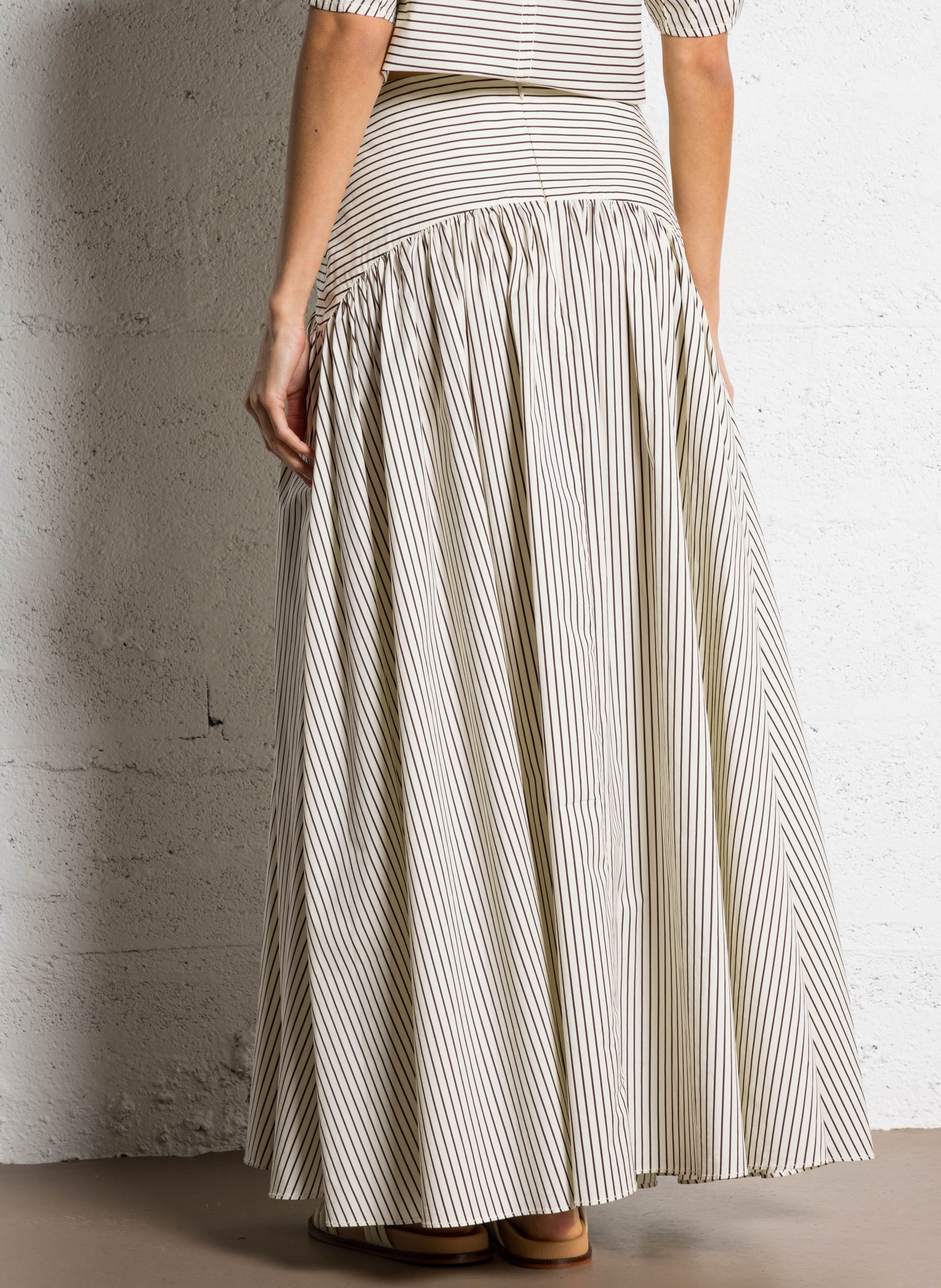 Striped midi skirt STAUD Multicolored