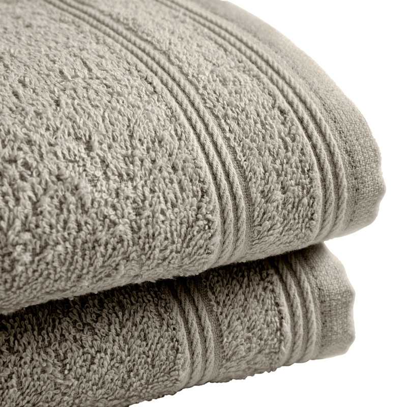 100% combed cotton hand towel COTON PUR Beige