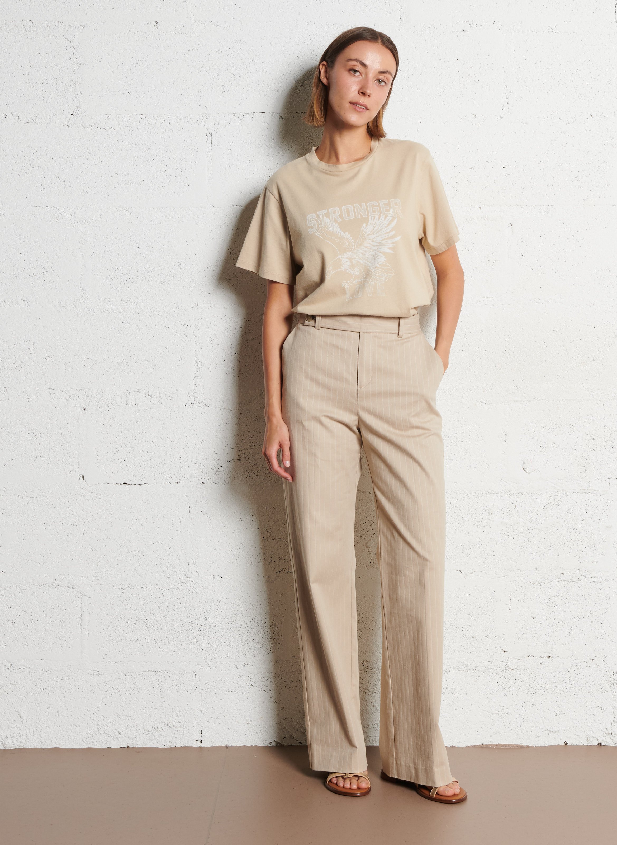 Bucket Hat aus Baumwoll-Mix IKKS Beige