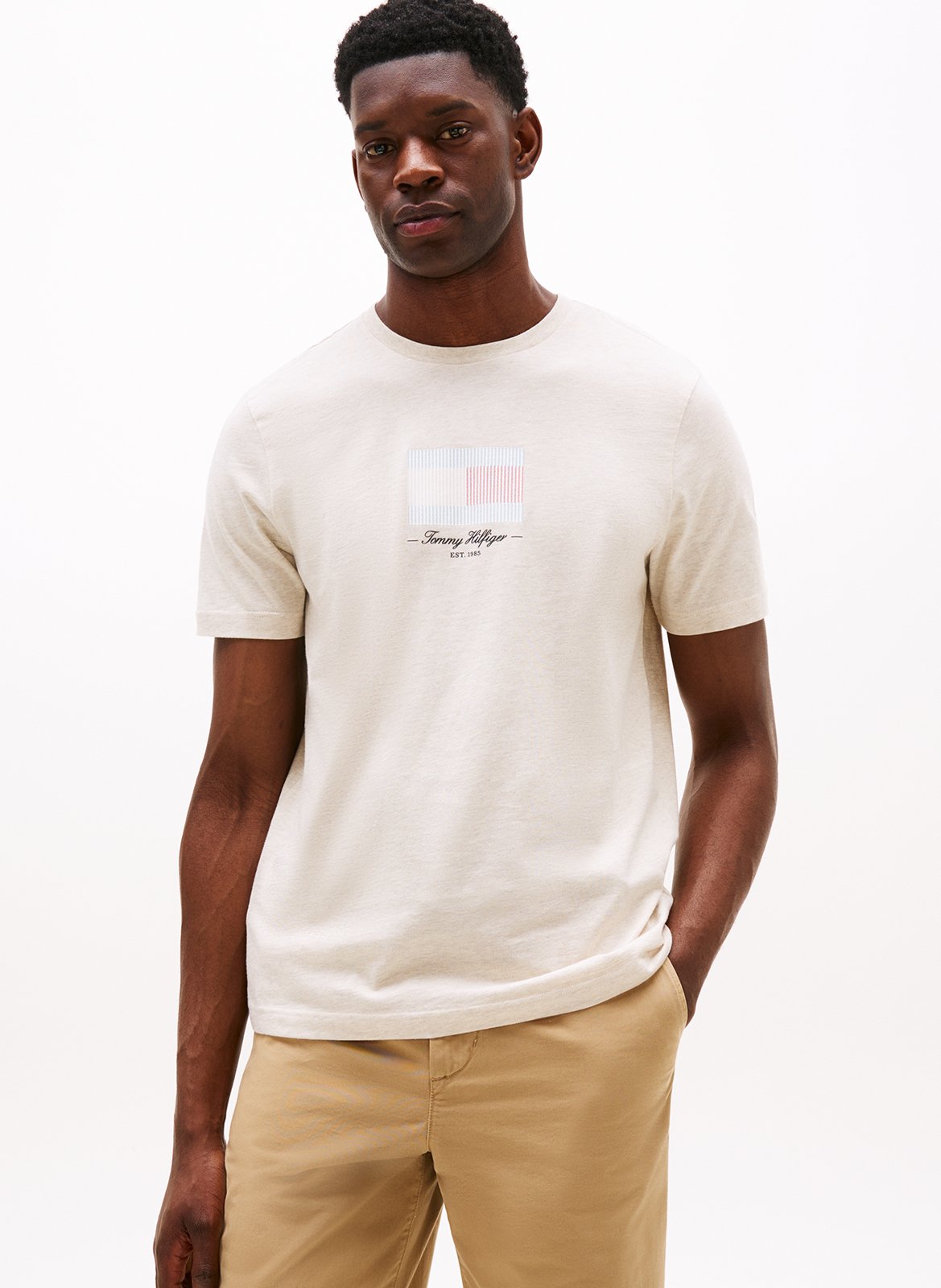 Straight cotton T-shirt TOMMY HILFIGER