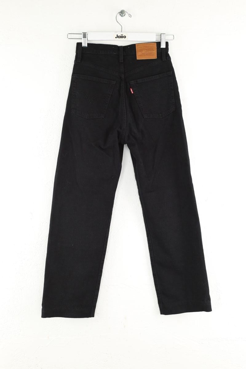 Cotton straight jeans LEVI'S - Seconde main Black