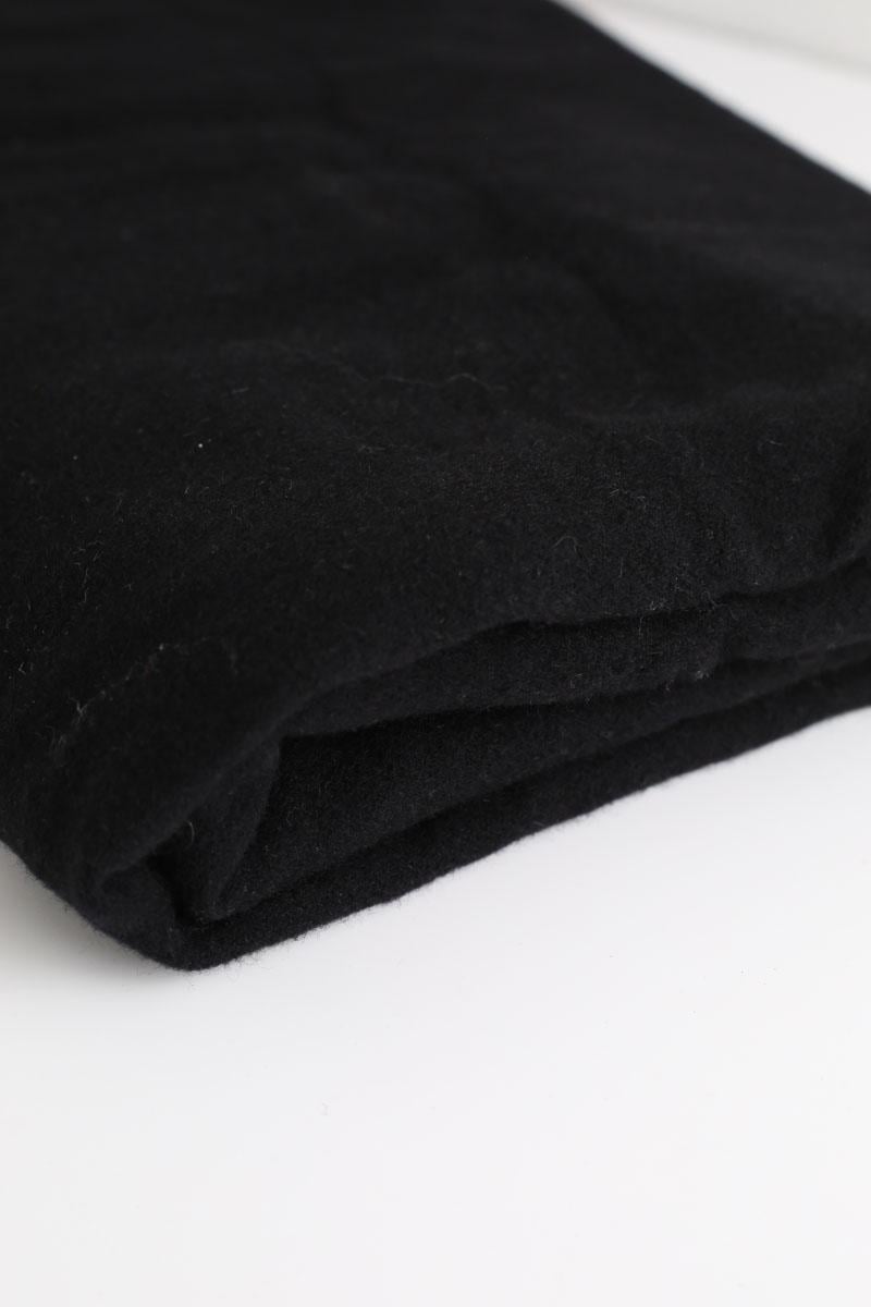 Leather jacket with hood Black