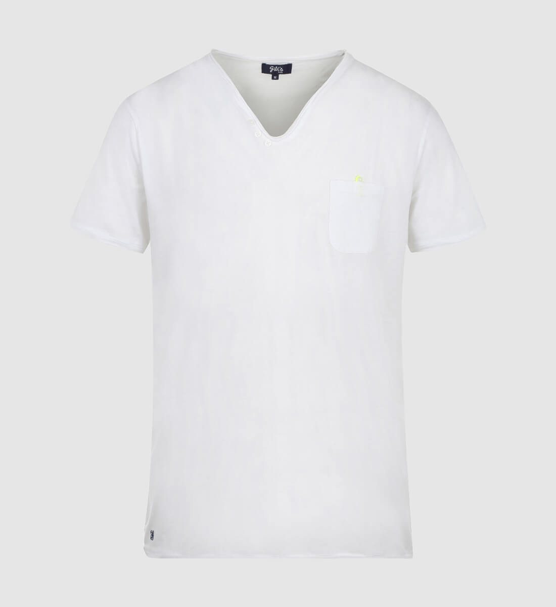 T-shirt with Tunisian collar GILI'S White
