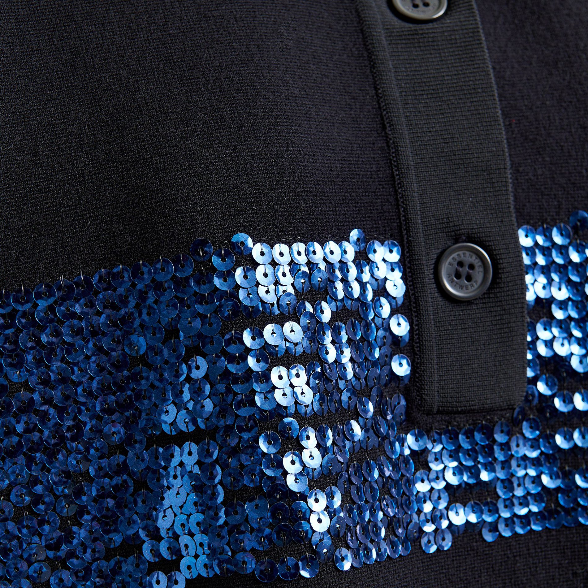 Polo ample à rayures sequins ESSENTIEL ANTWERP Bleu