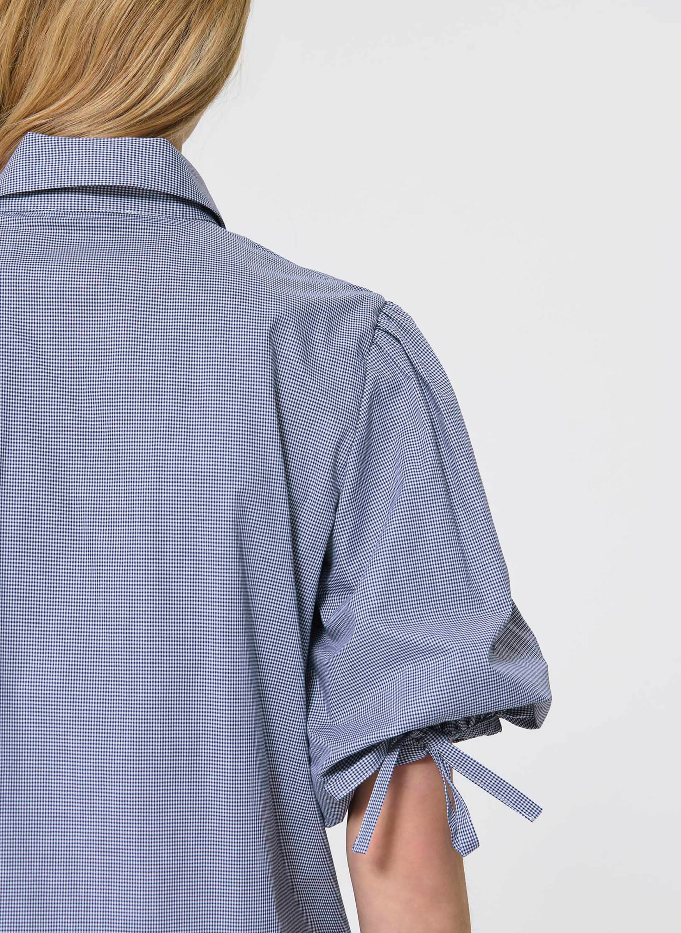 Checked short-sleeved shirt TARA JARMON Blue