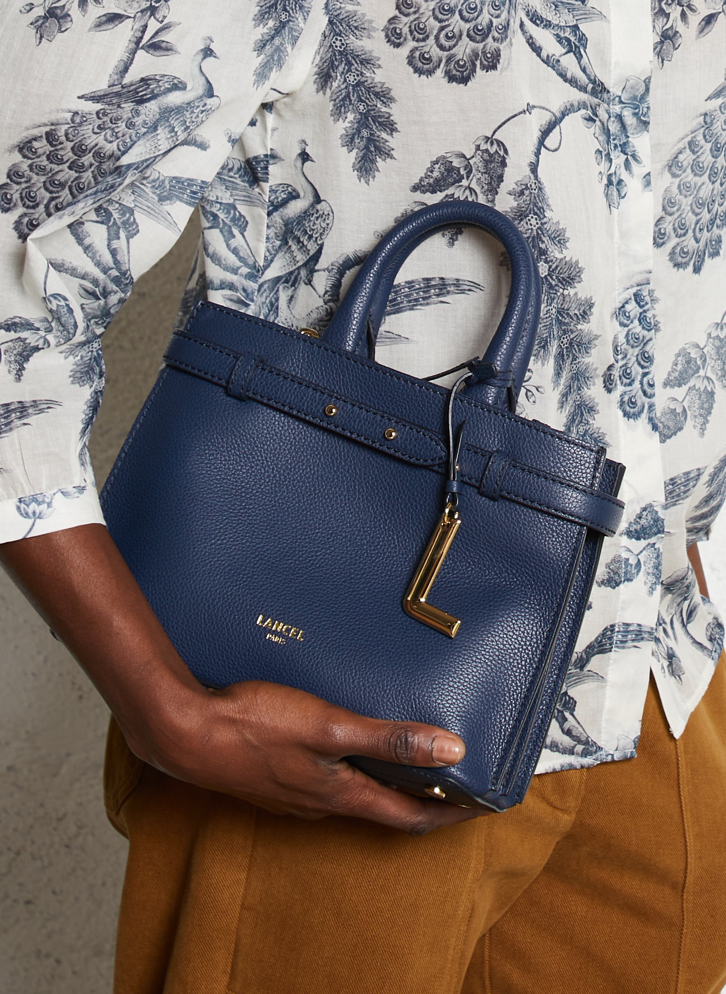 Sac bandoulière en cuir LANCEL Bleu