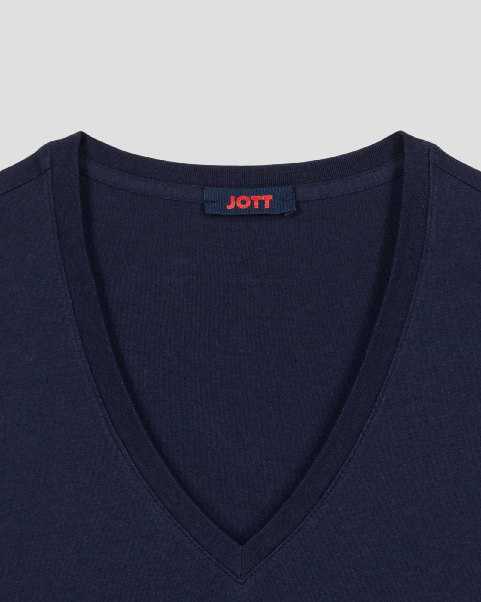 V-neck soft t-shirt JOTT Blue