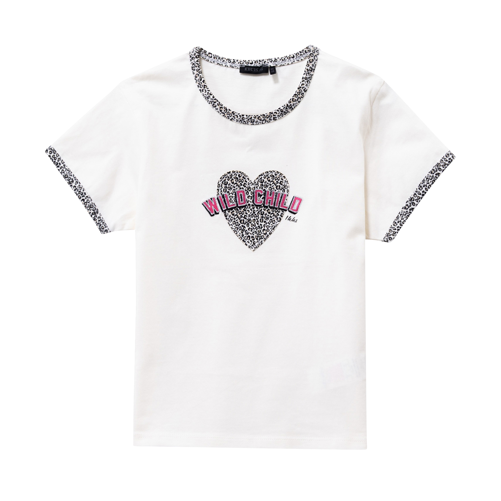 Tee-shirt droit col rond en coton IKKS JUNIOR Blanc