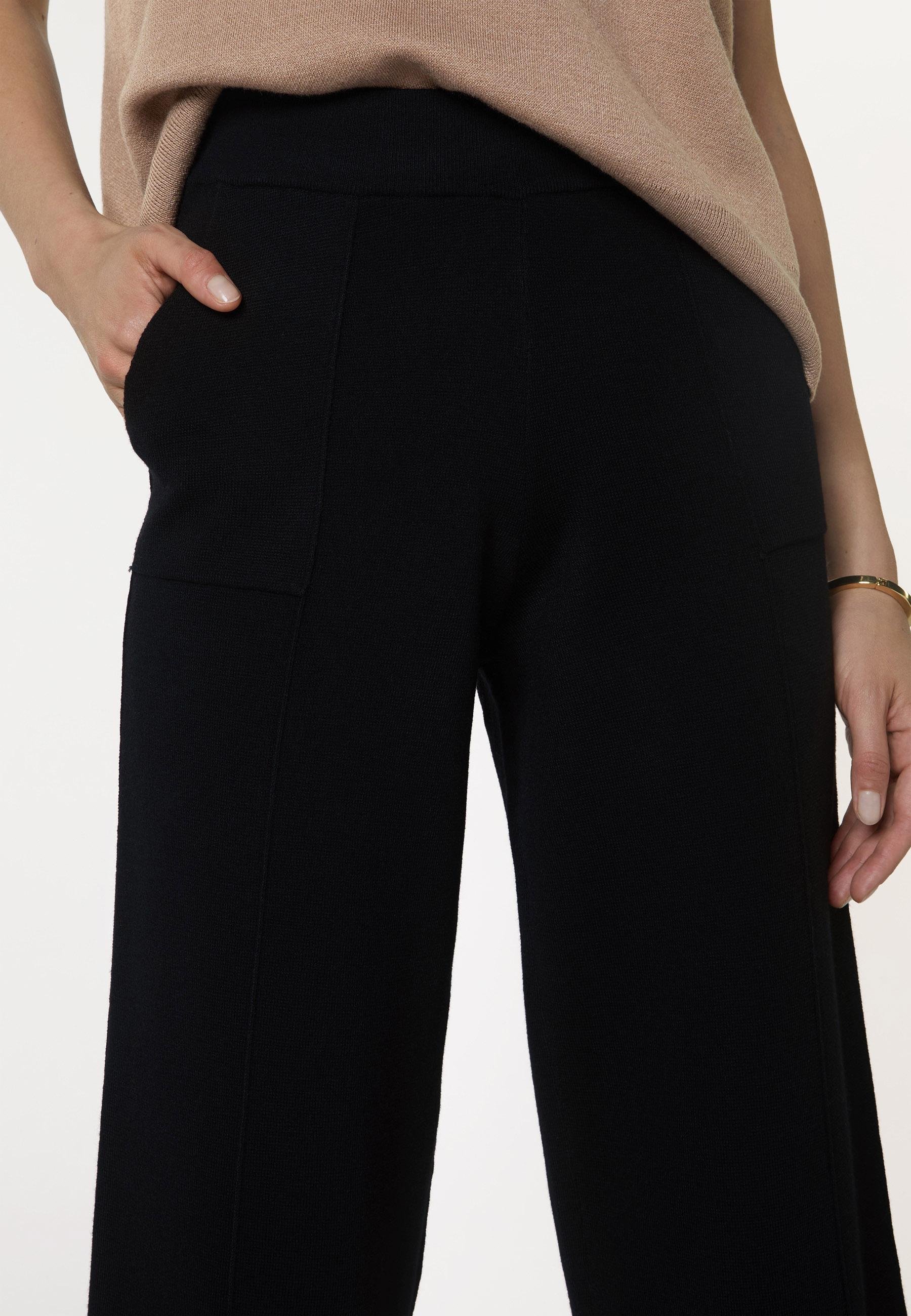 Wide-leg knit pants RODIER Black