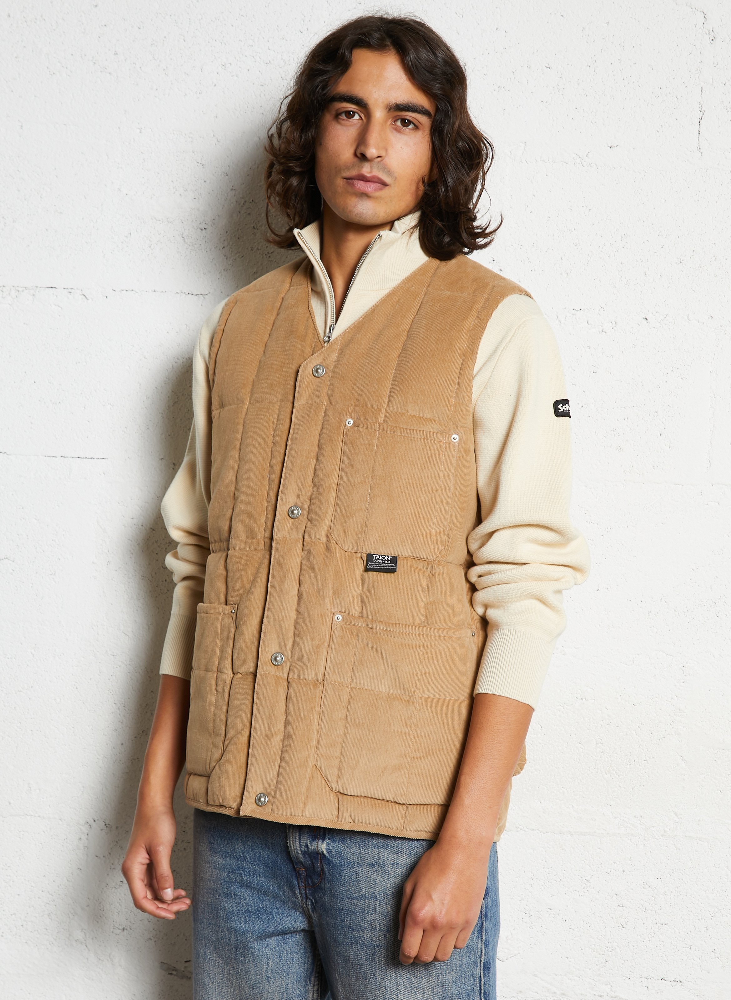 Quilted velvet sleeveless jacket TAION