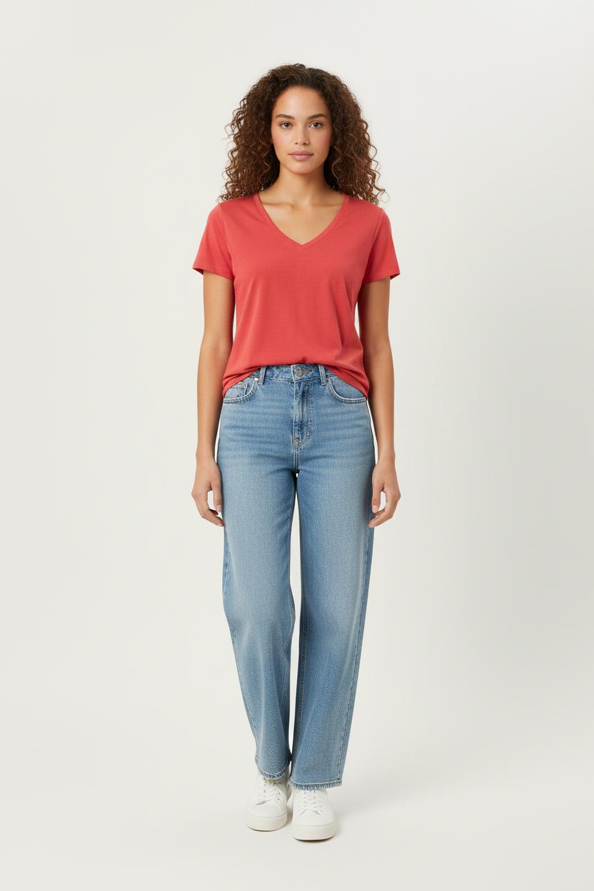 Tommy Badge T-shirt LEVI'S - Seconde main Red