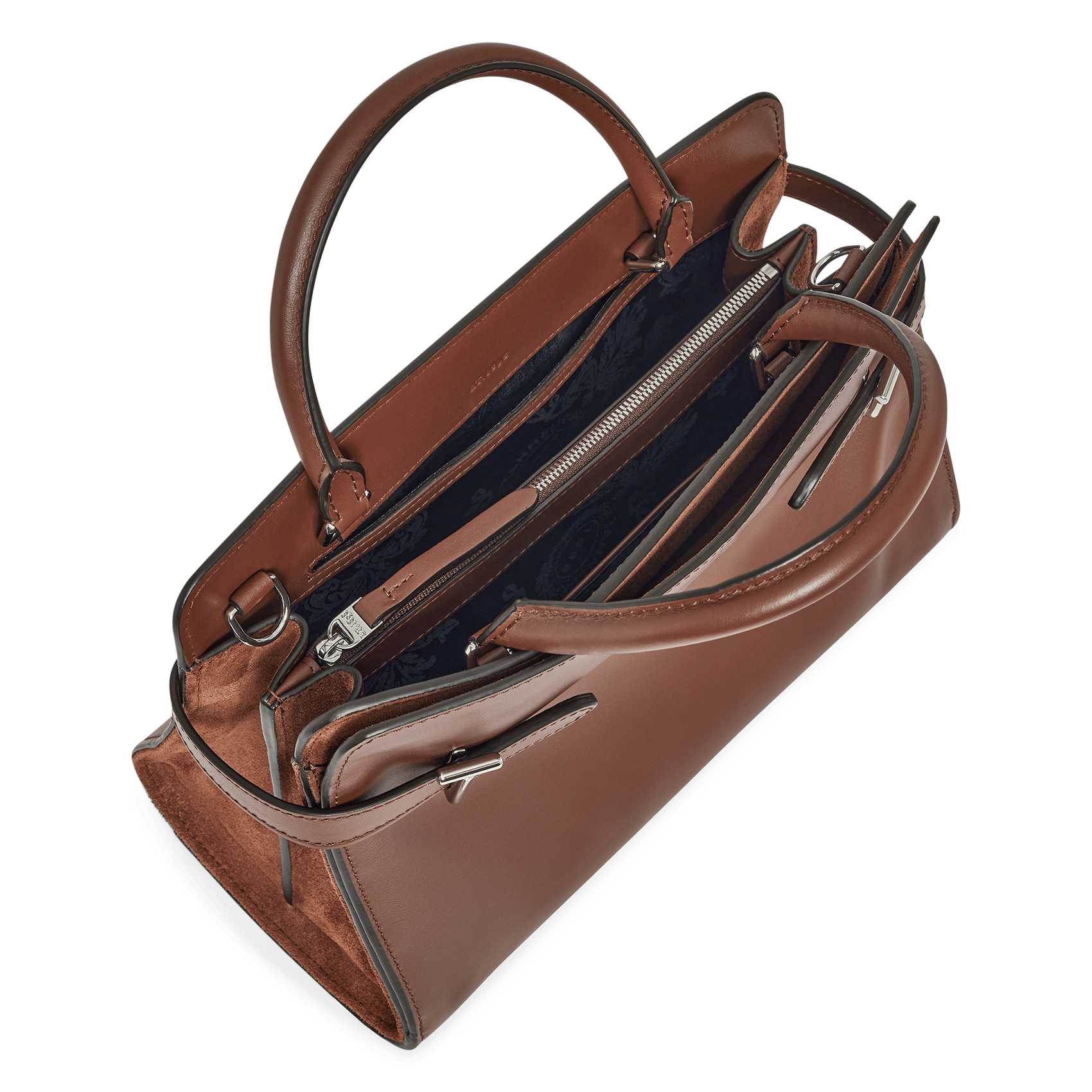 Sac à main en cuir LE TANNEUR Marron