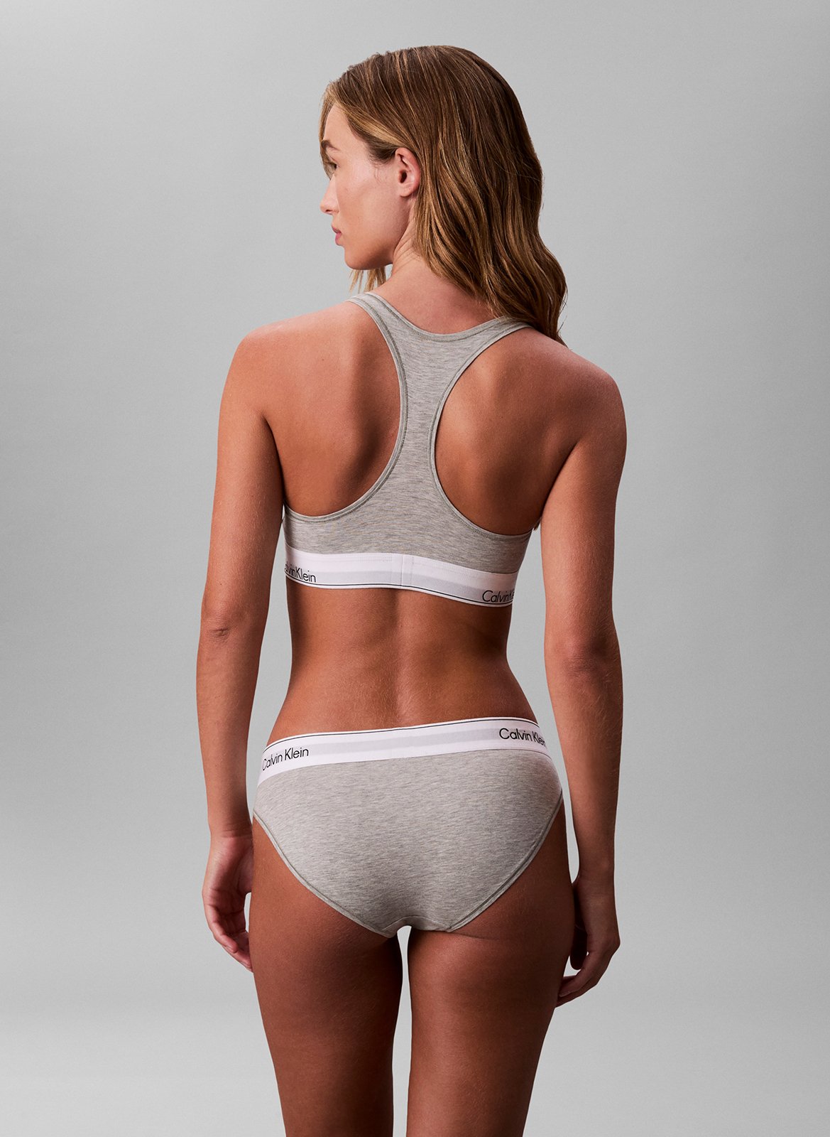 Cotton-blend panties CALVIN KLEIN UNDERWEAR Grey