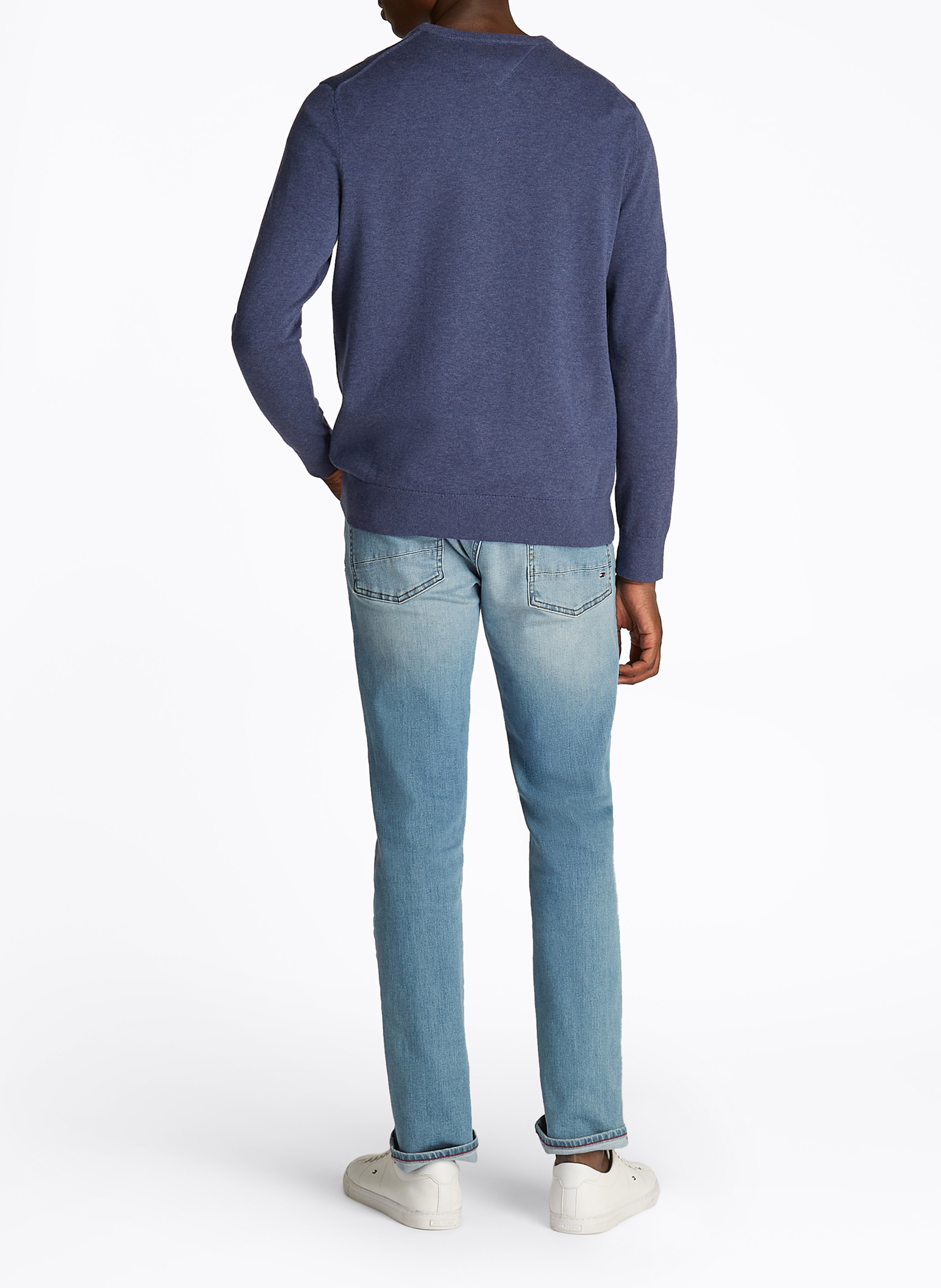 Baumwollpullover TOMMY HILFIGER Blau