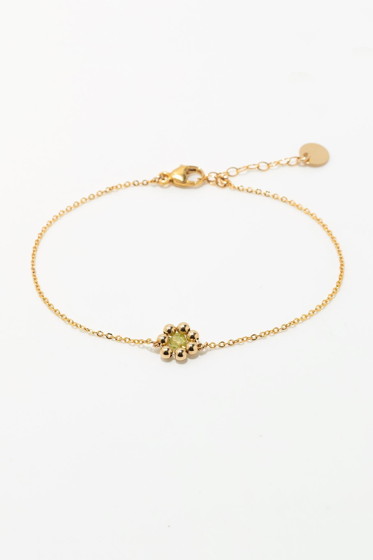 Daisy Bracelet - Peridot YAY Golden