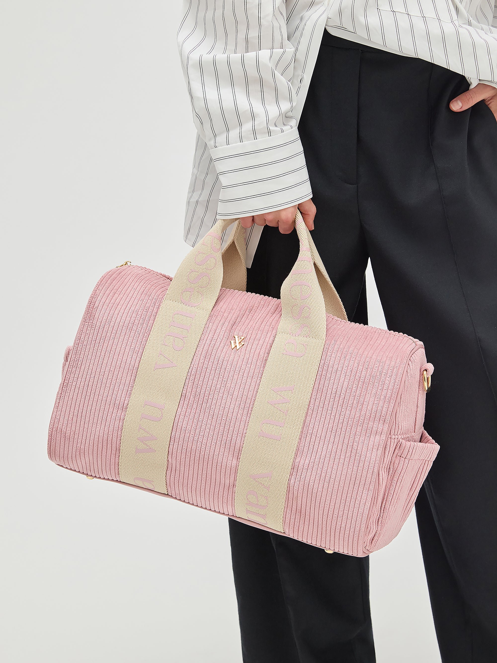 Sac week-end avec anses VANESSA WU Rose
