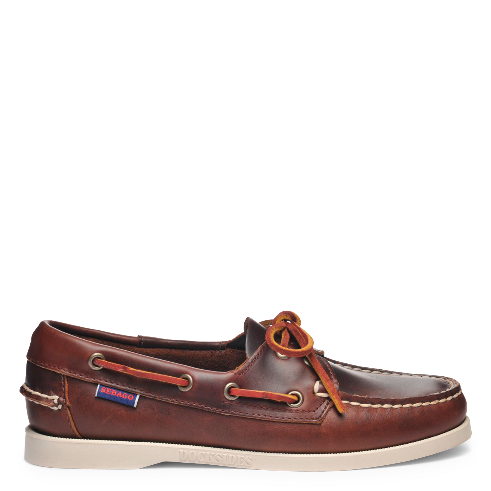 Bootsschuhe mit Schnürsenkeln aus Leder SEBAGO Braun