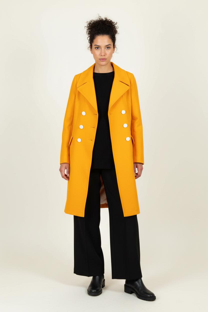 Long coat TARA JARMON - Seconde Main Orange