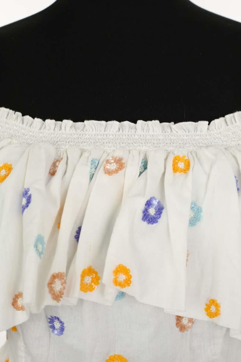 Azawood sleeveless top ANTIK BATIK - Seconde Main White