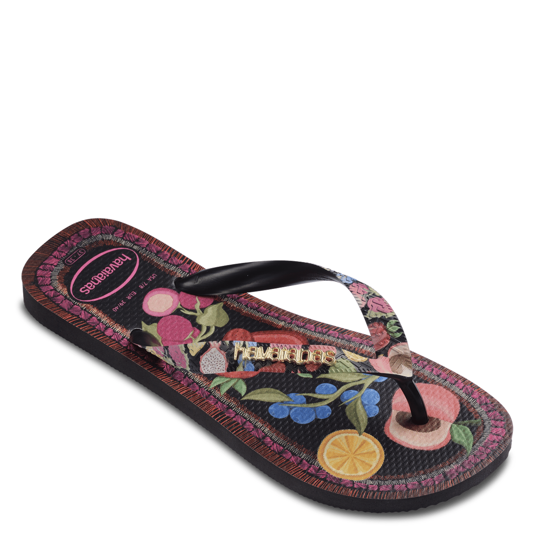 Sandalias planas estampadas HAVAIANAS Negro