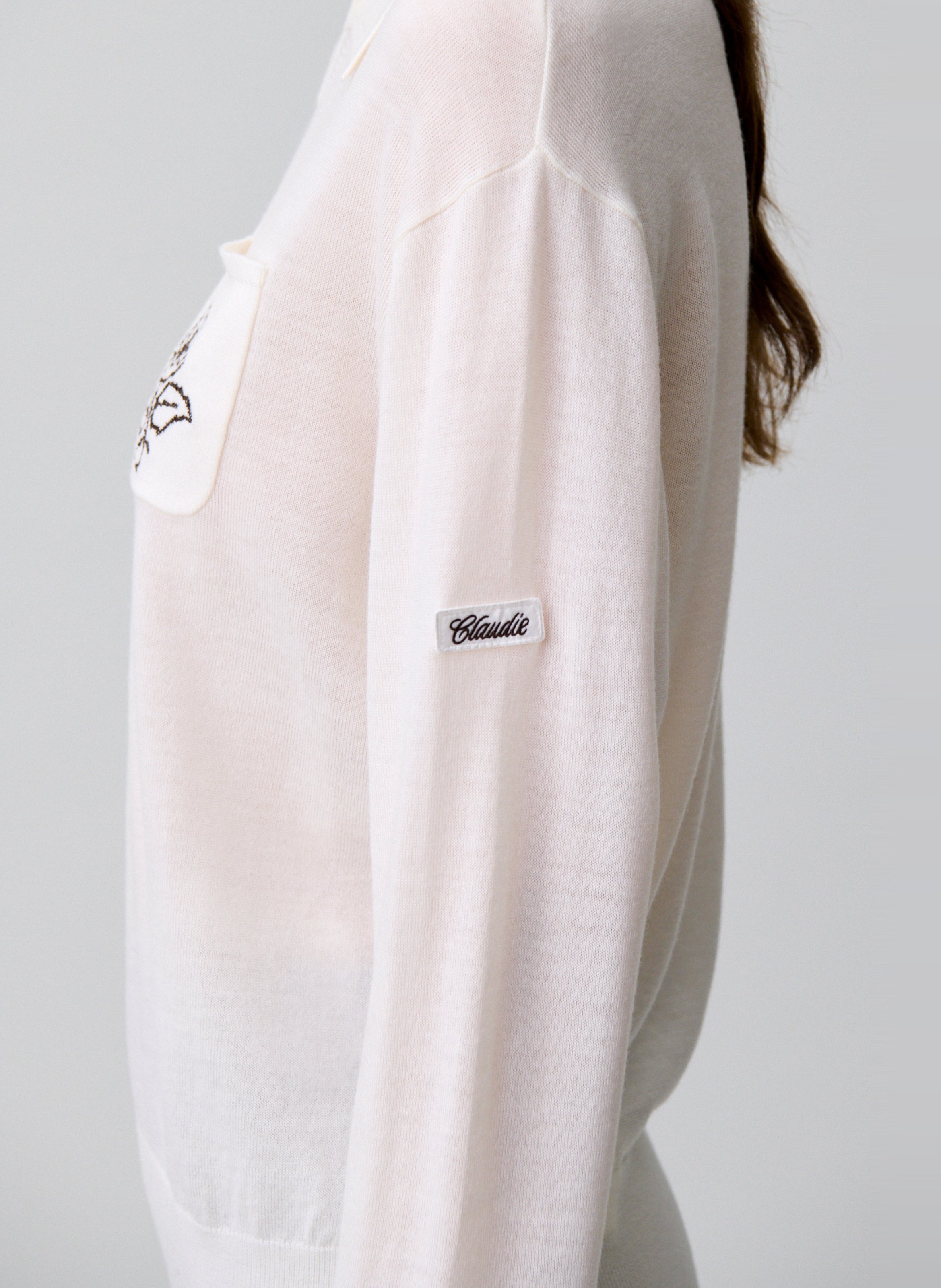 Pull droit en laine  CLAUDIE PIERLOT Beige
