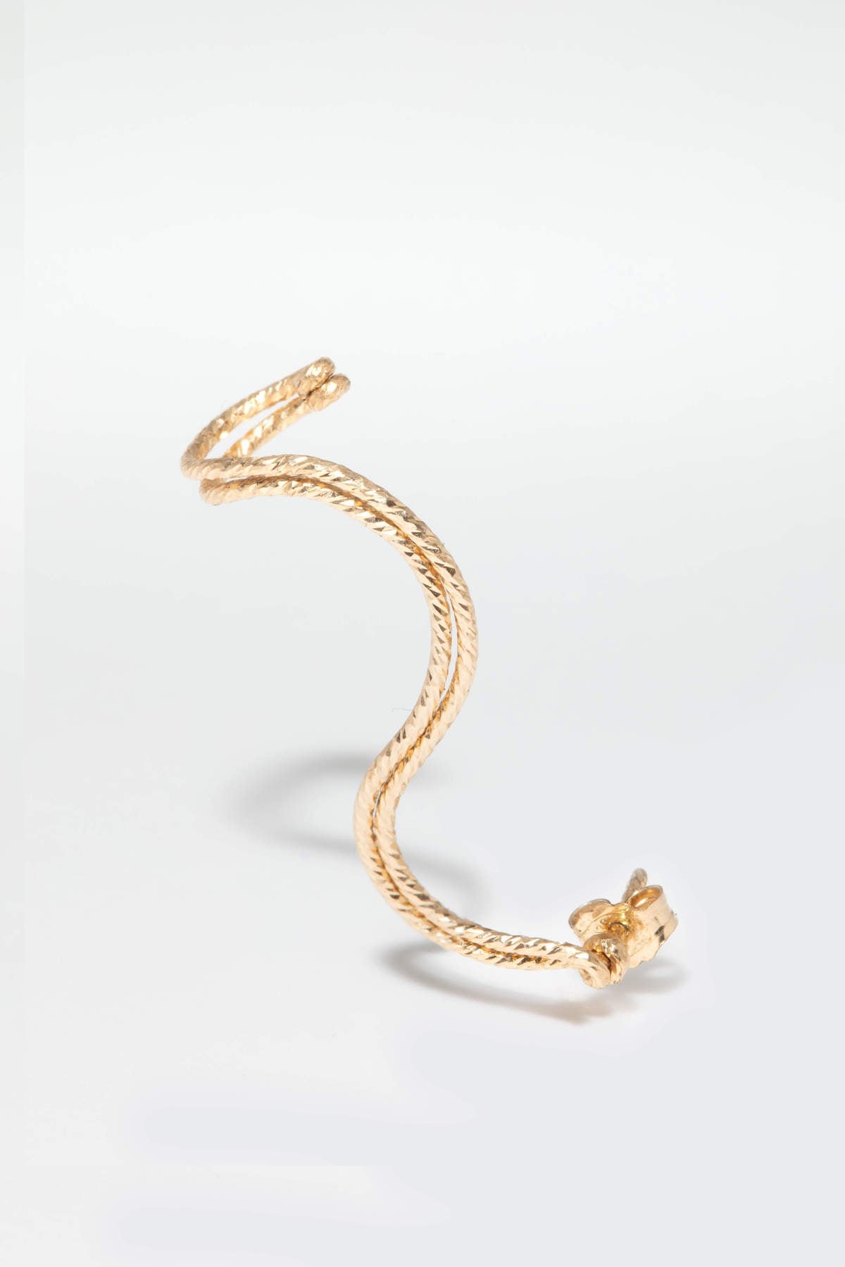 Wave Sparkle Ear Cuff YAY Golden