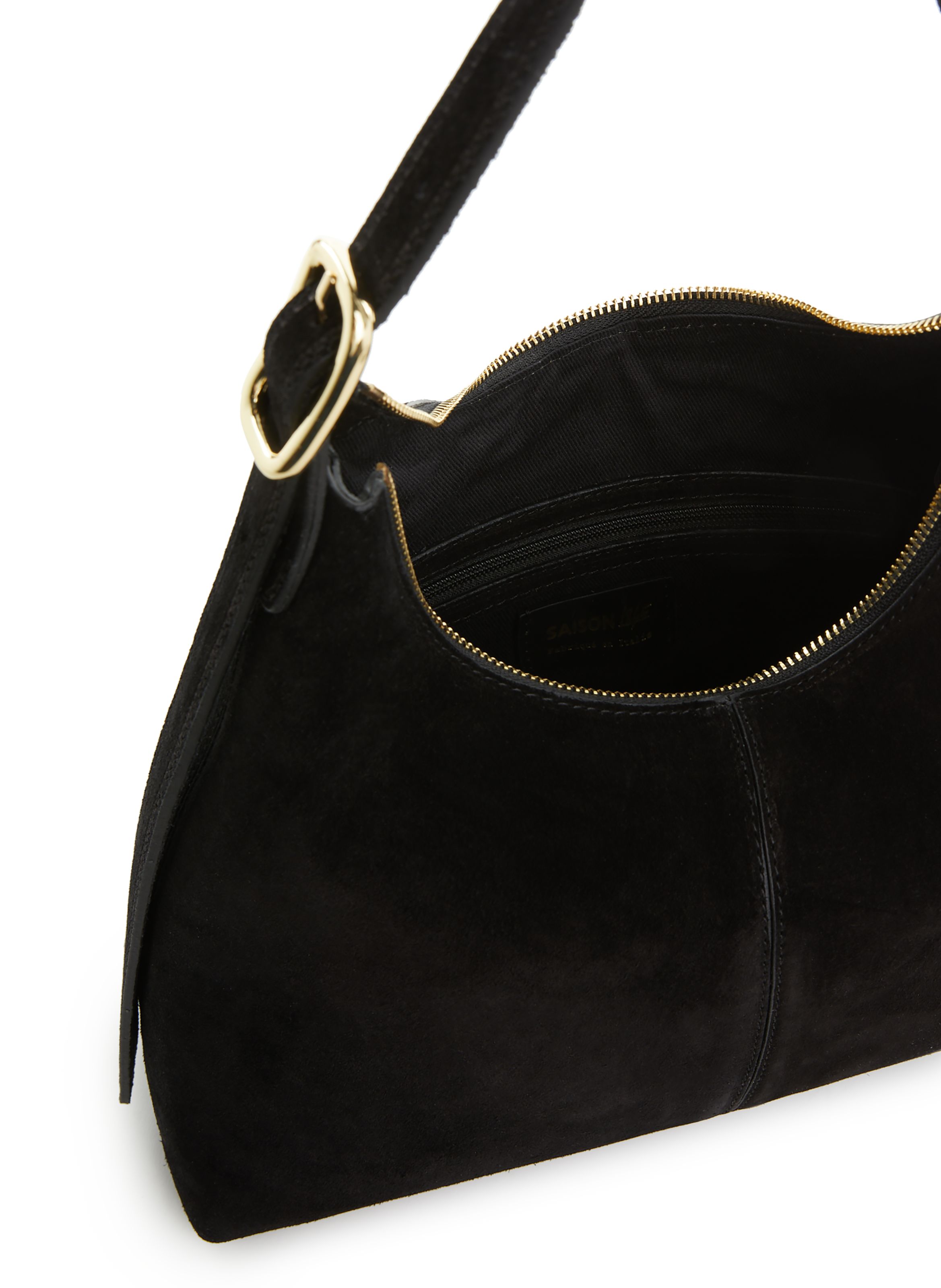 Cara leather handbag SAISON 1865 Black