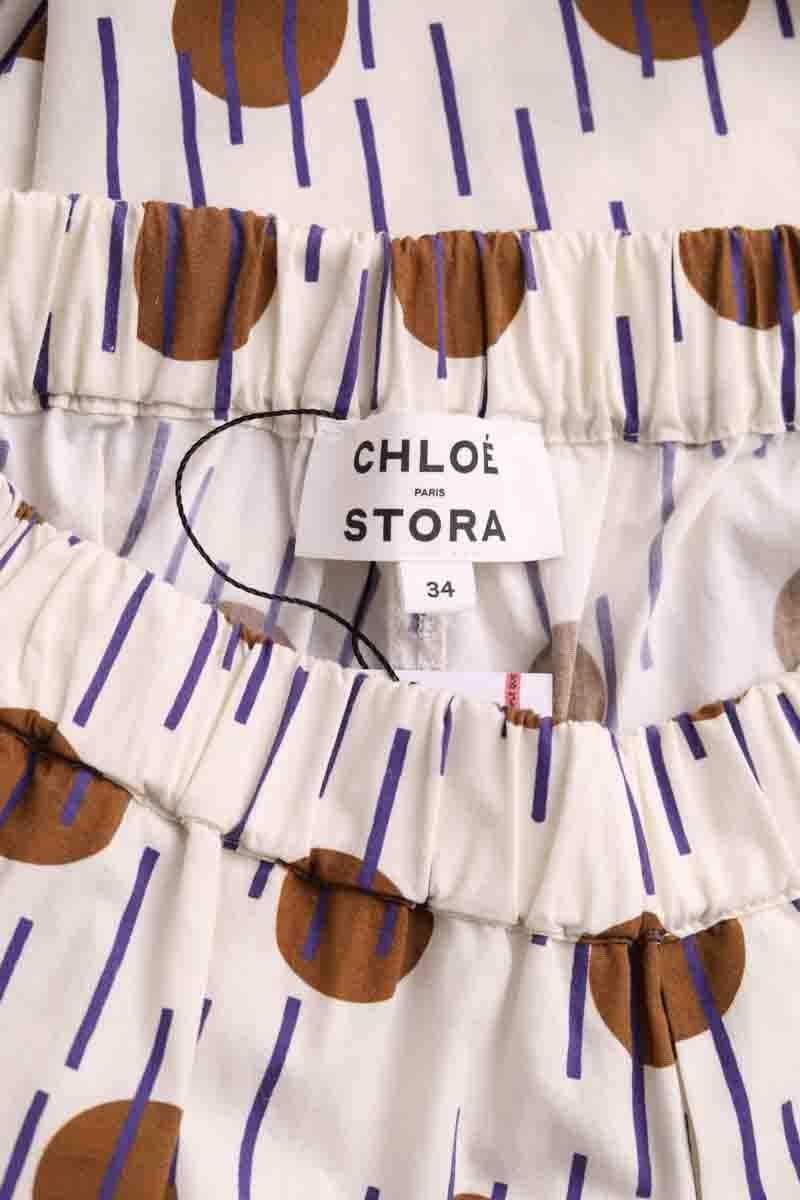 Straight-leg pants CHLOE STORA - SECONDE MAIN White