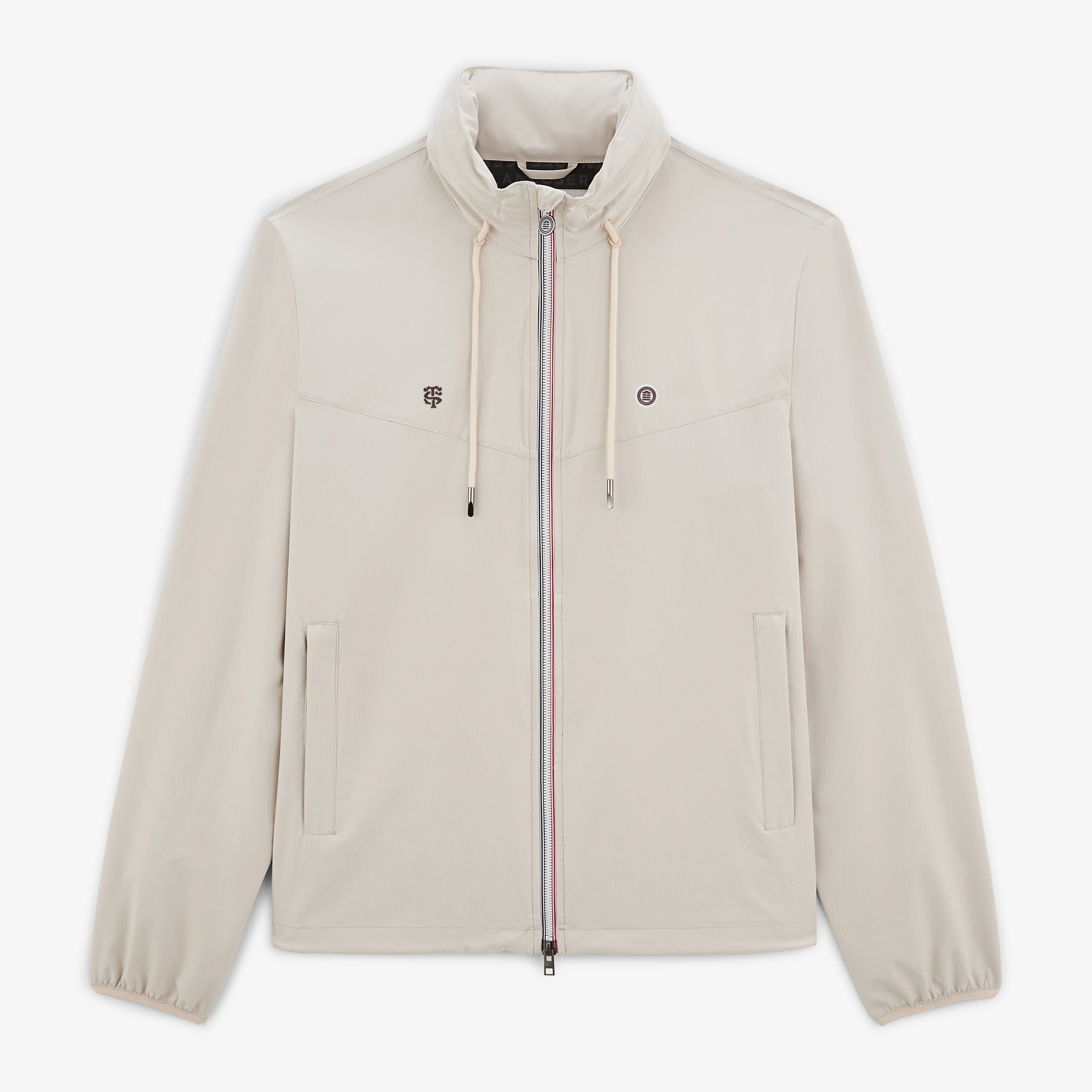 High-neck zippered jacket SERGE BLANCO White