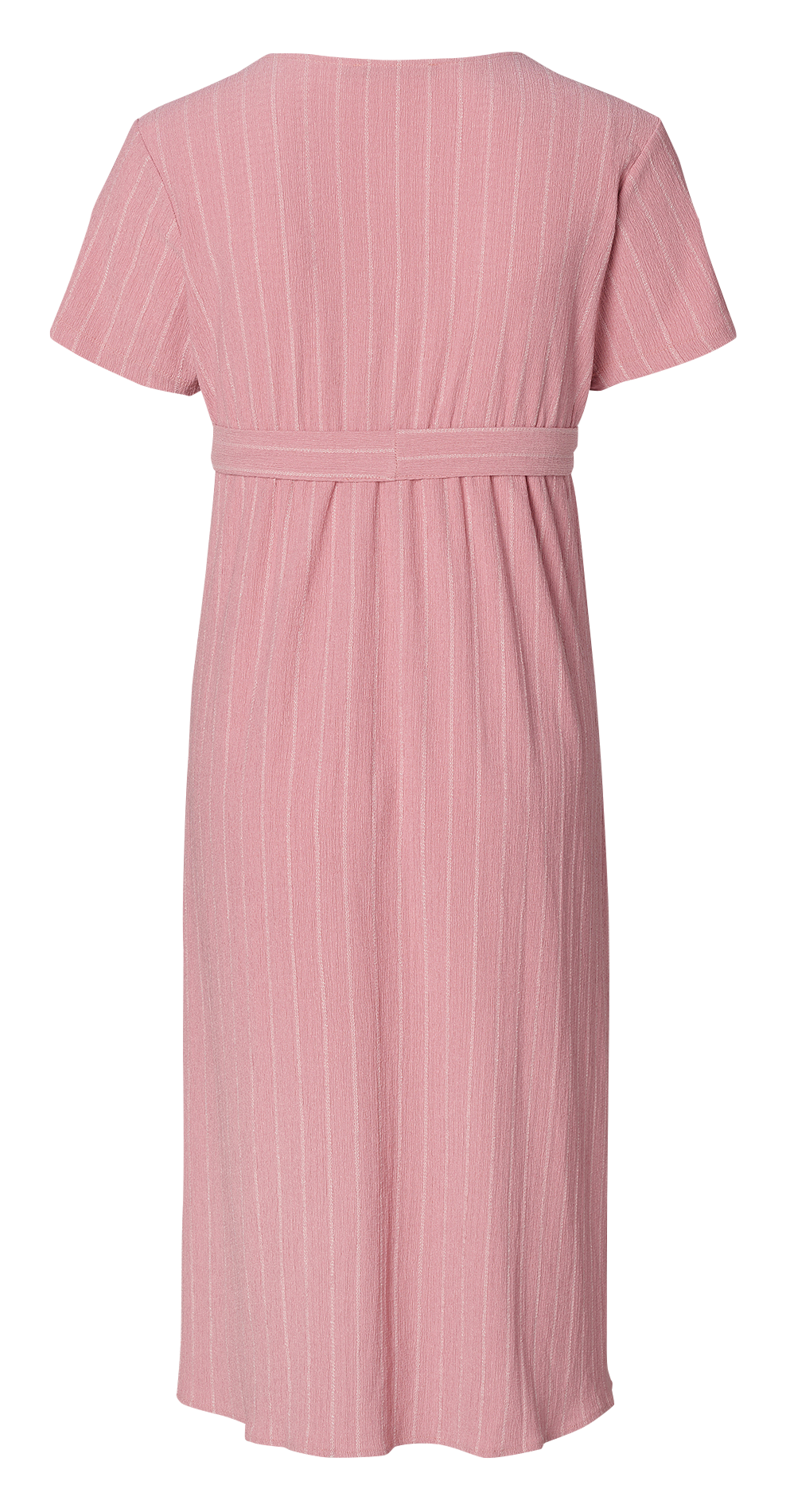 Halflange, gestreepte jurk SUPERMOM Roze