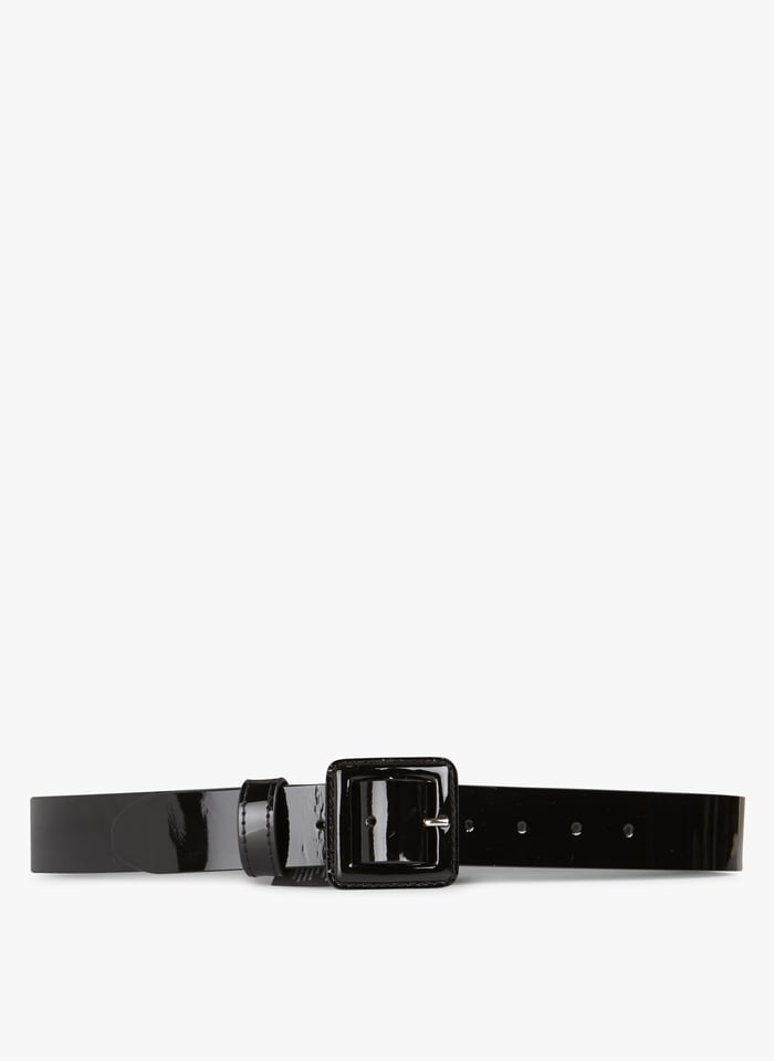 Ceinture noire top vernis femme