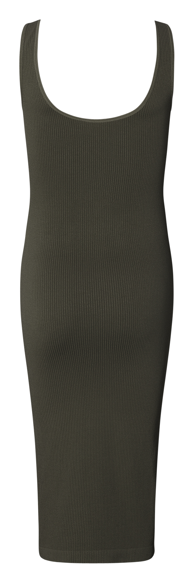 Round-neck ribbed midi dress NOPPIES Green