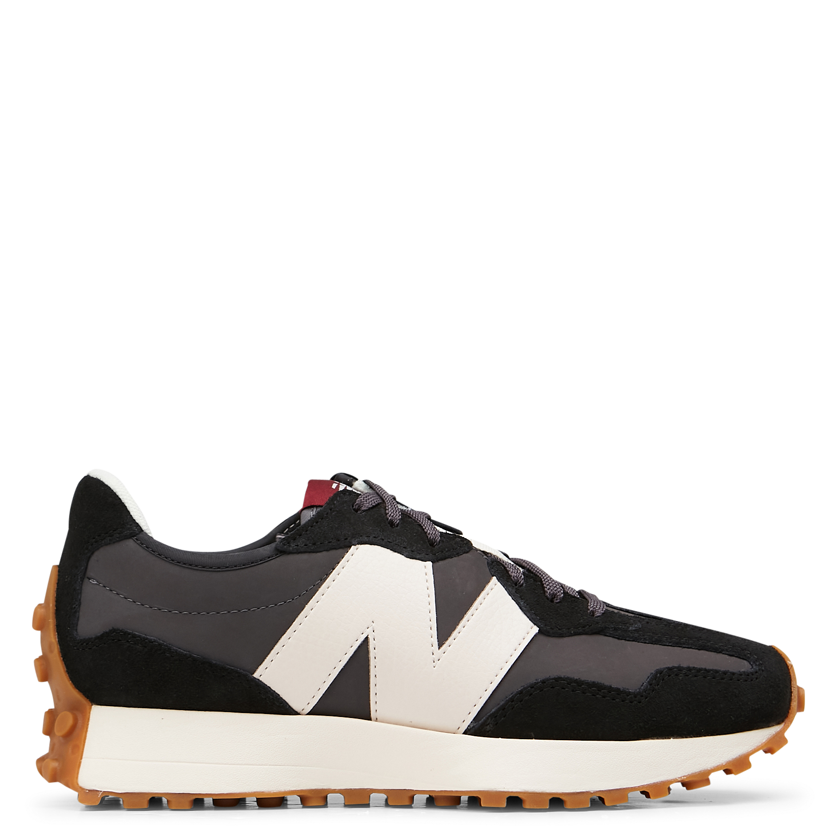 Low-top bi-material trainers NEW BALANCE Black