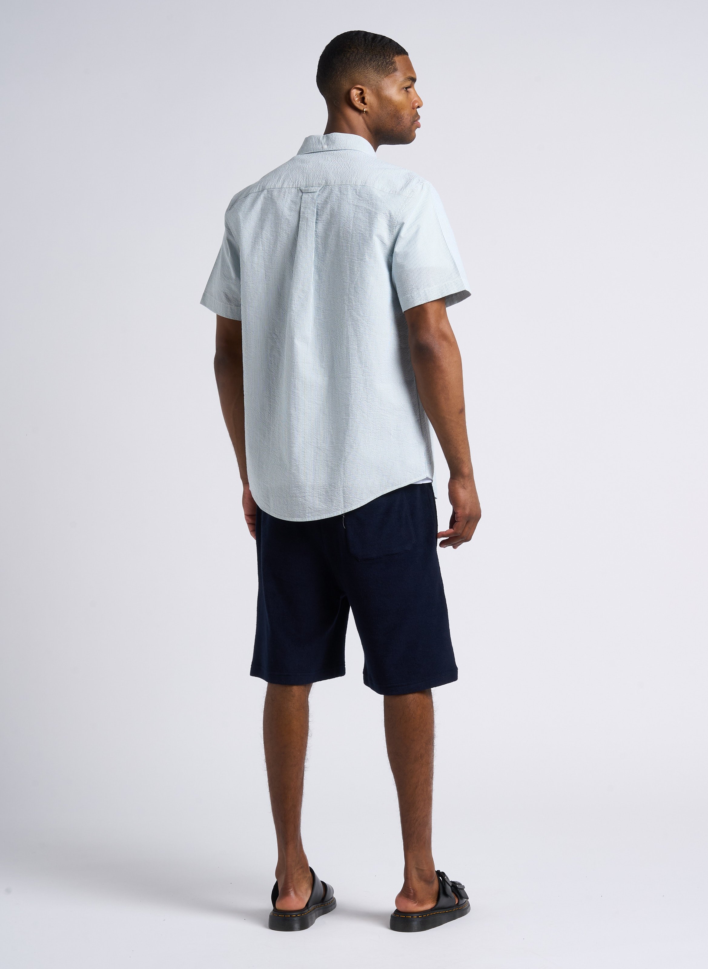 Chemise col classique en coton bio FARAH Vert