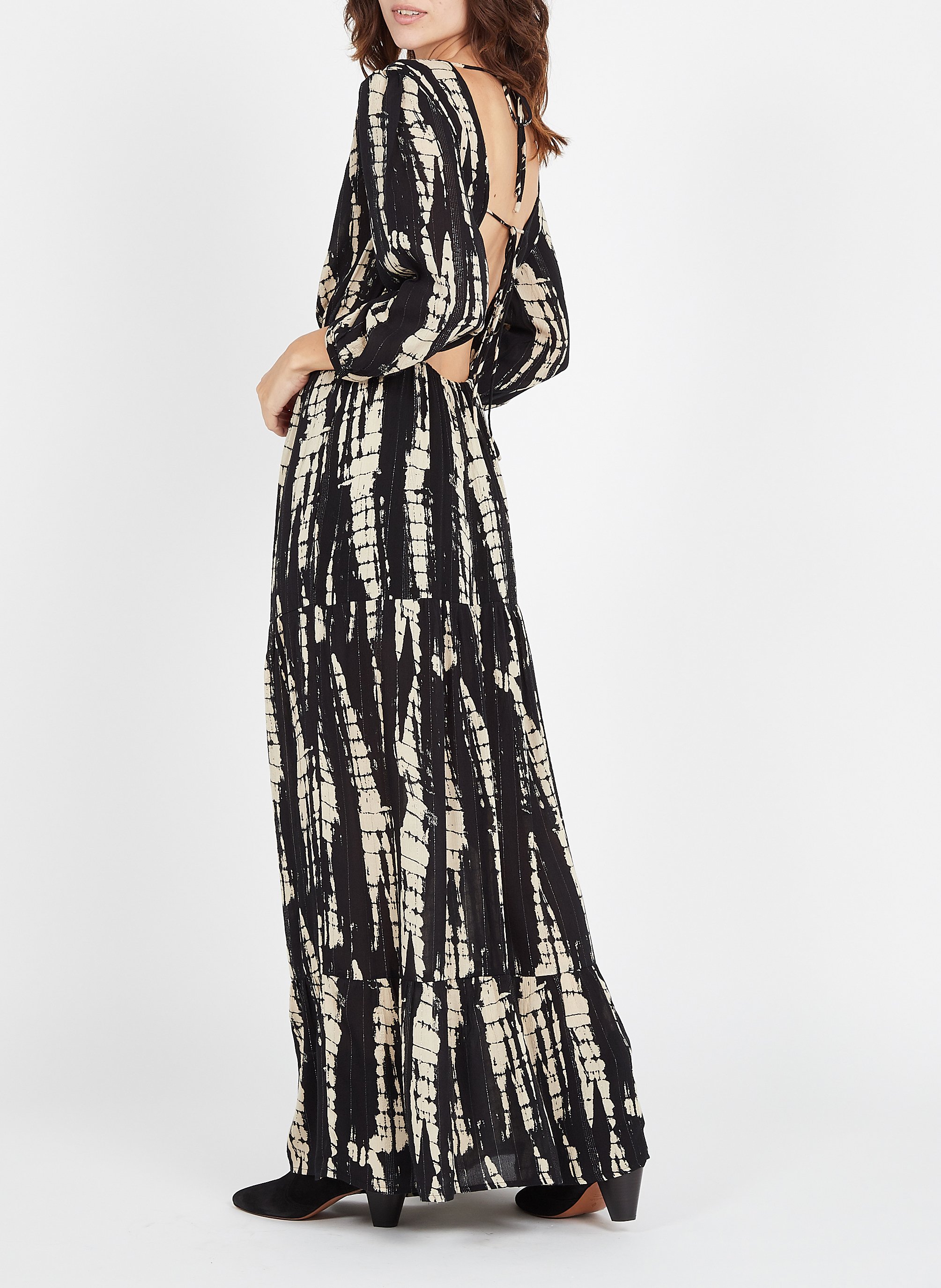 Kalfsleren enkellaarzen BA&SH Zwart