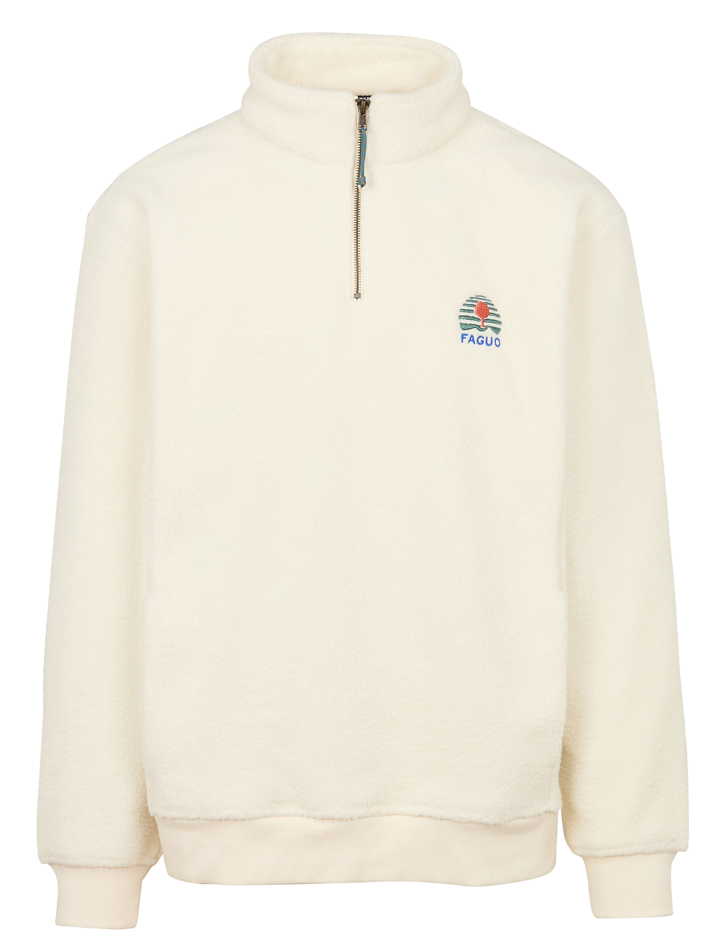 Sherpa-Fleece-Pullover FAGUO Beige