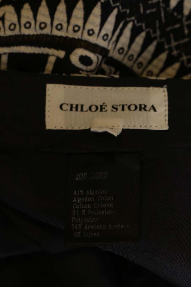 Cotton mini skirt CHLOE STORA - SECONDE MAIN Black