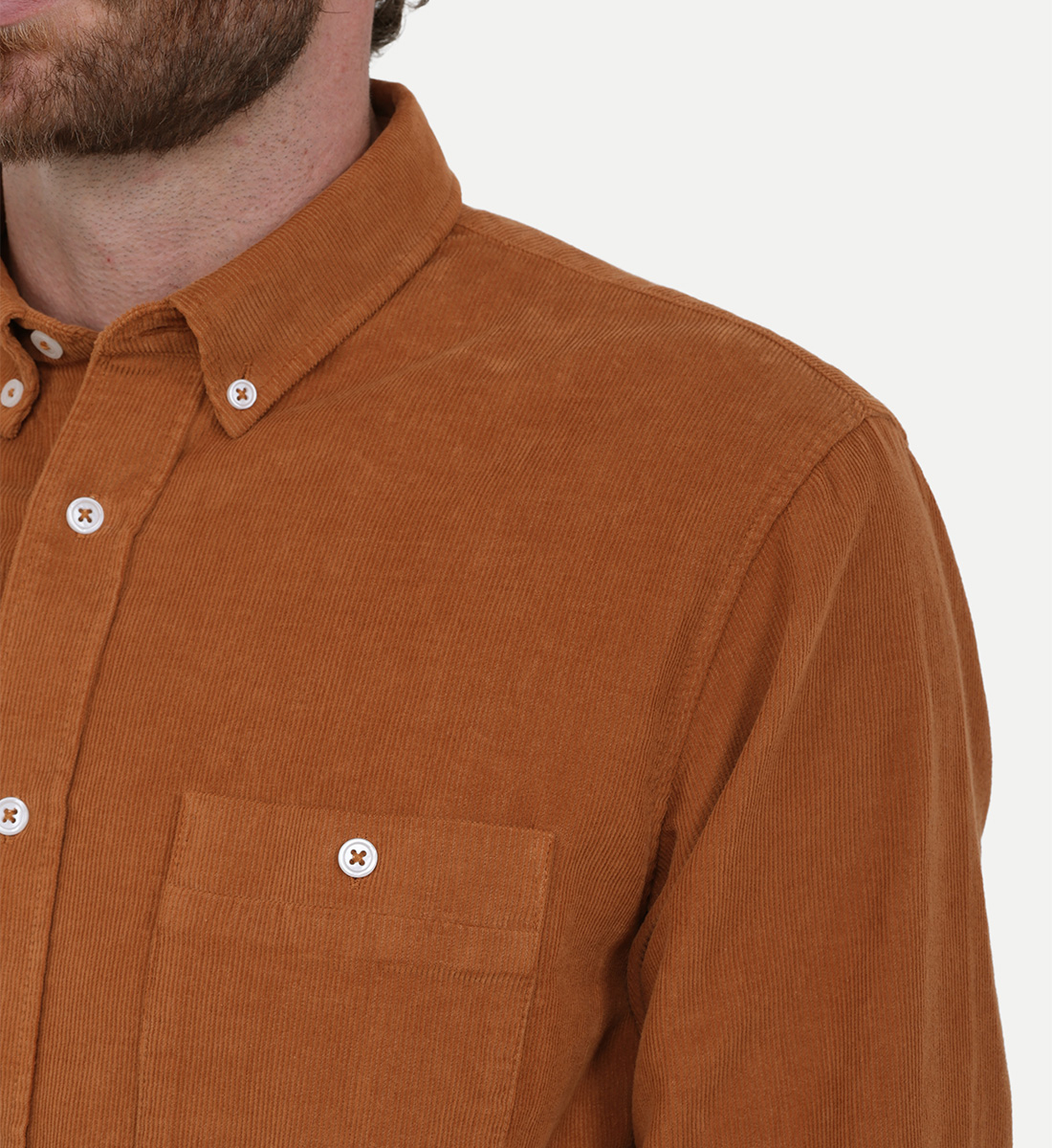 Corduroy shirt GILI'S Brown