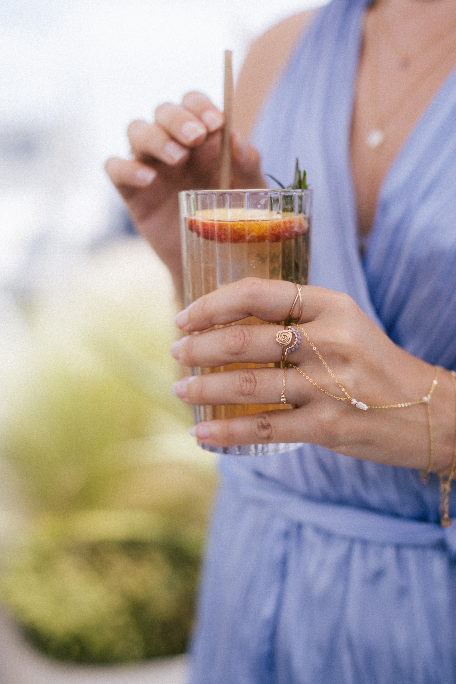 Tea Hand Jewelry Pearls YAY White