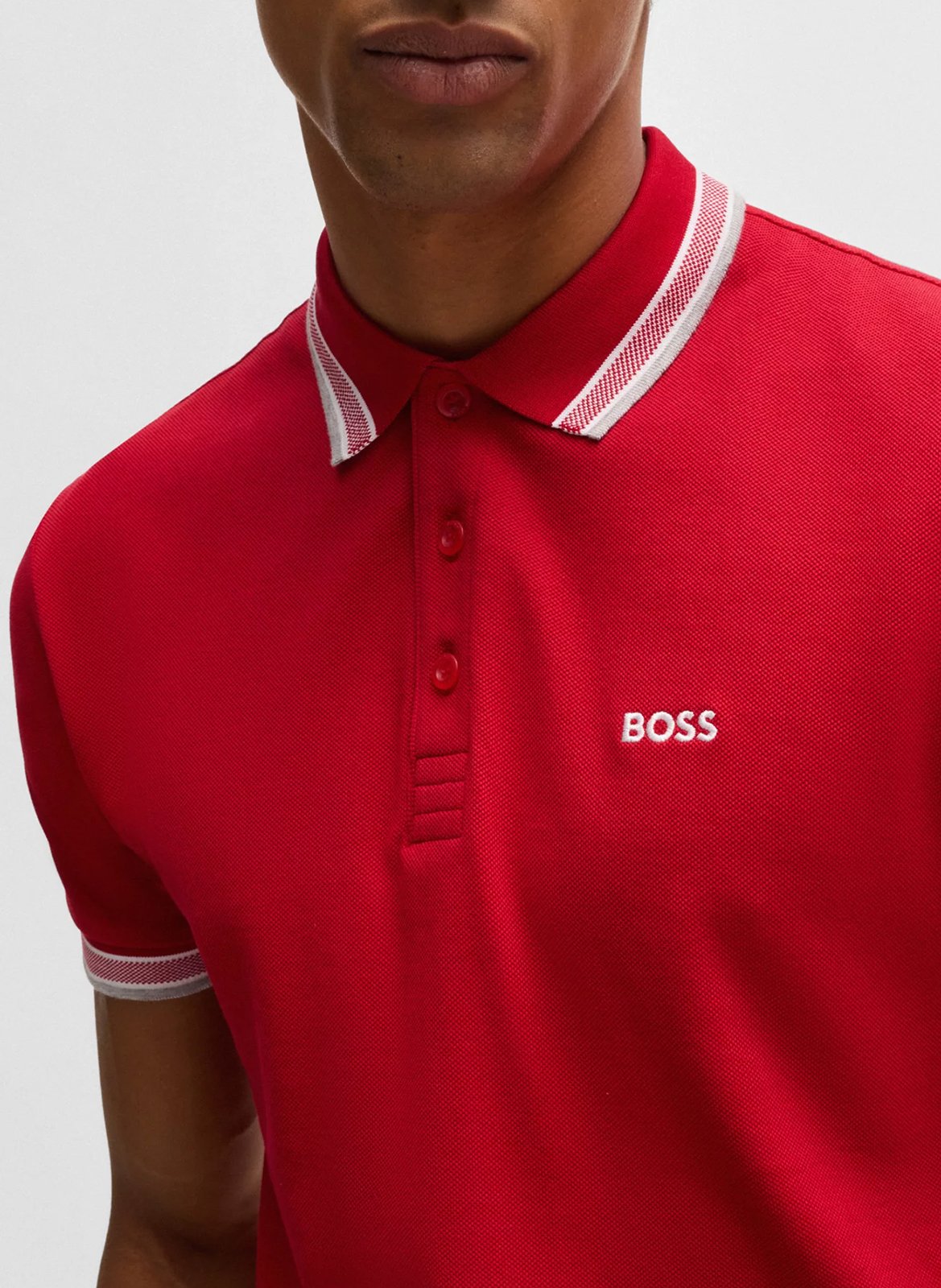 Regular-fit cotton polo shirt BOSS Red