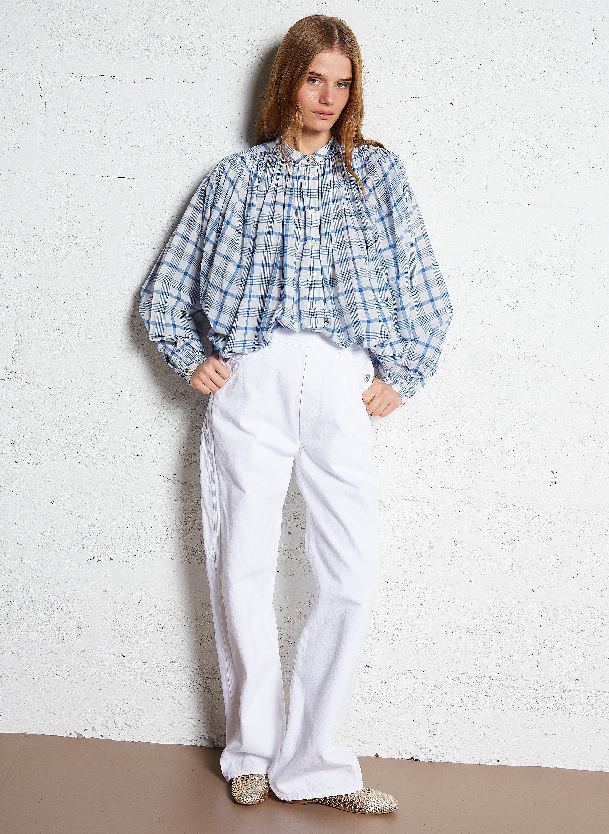 Geflochtene Ballerinas aus Kunstleder - Look 3