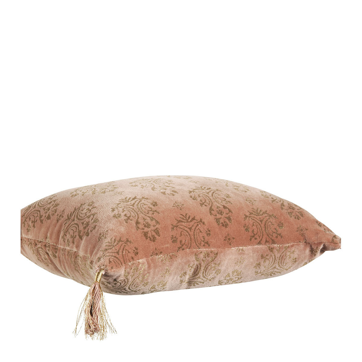 Velvet cushion cover BLANC D'IVOIRE Pink