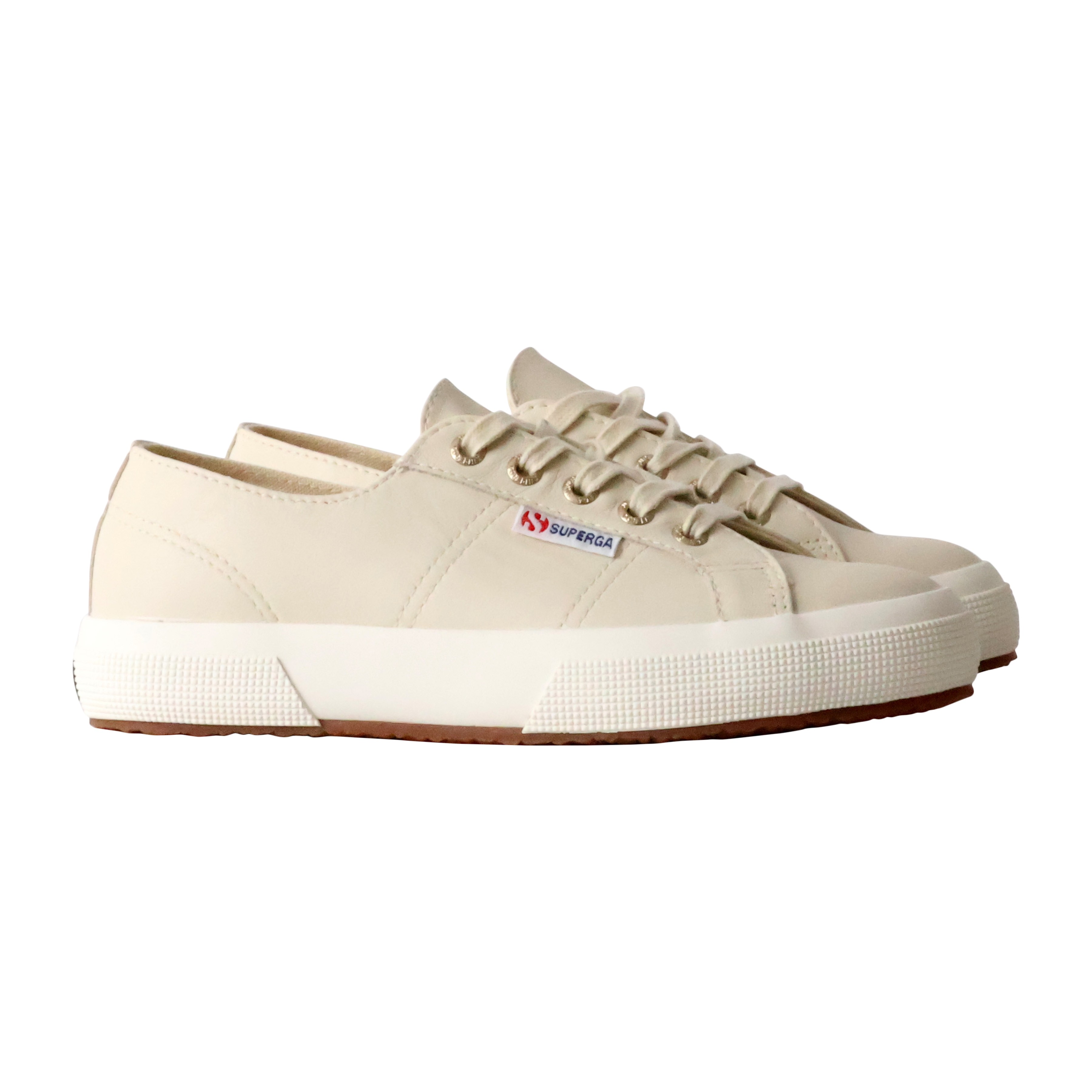 Superga Nappa leather low-top sneaker SUPERGA Beige