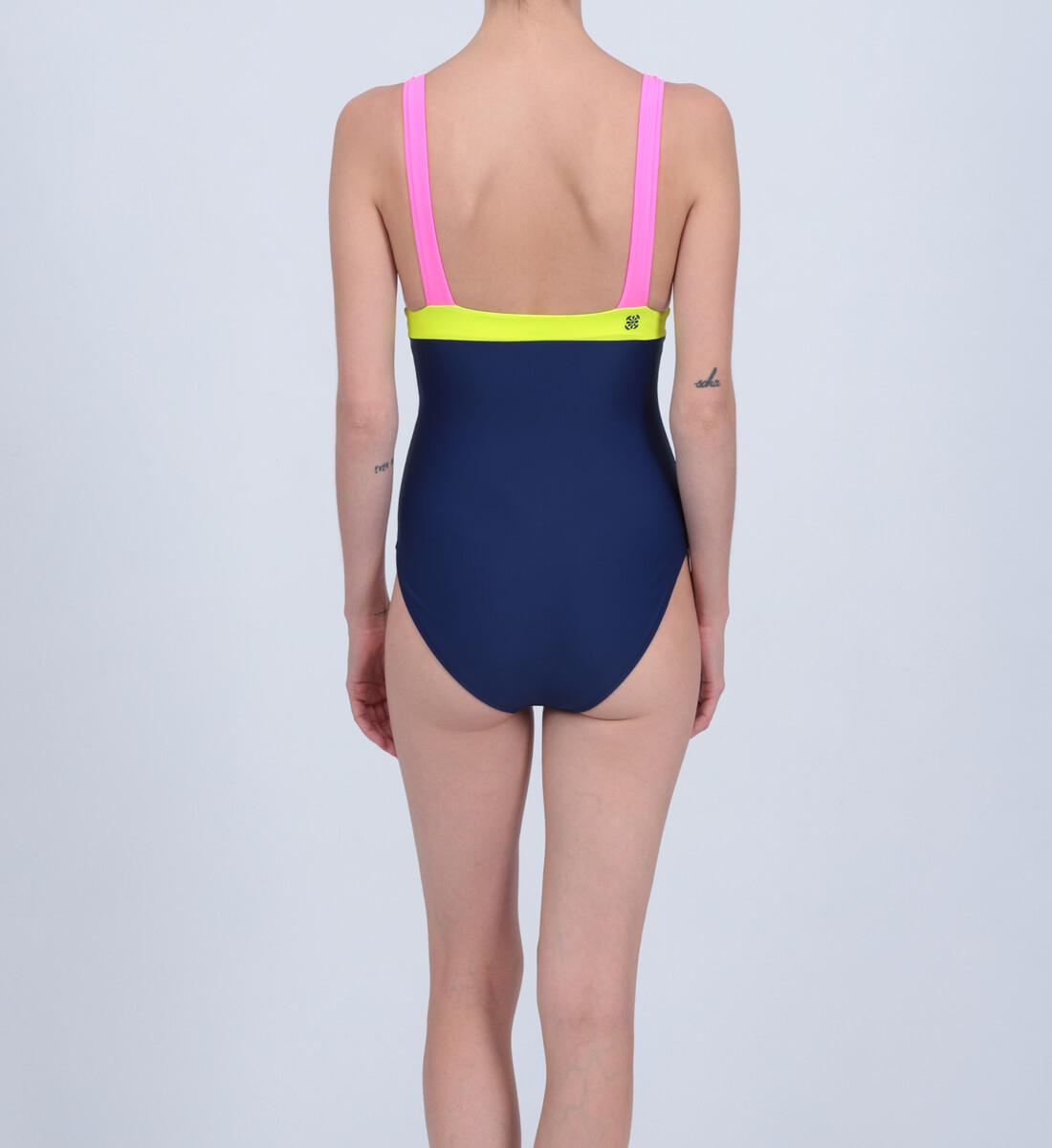 One-piece swimsuit - fluorescent color block GILI'S Multicolored