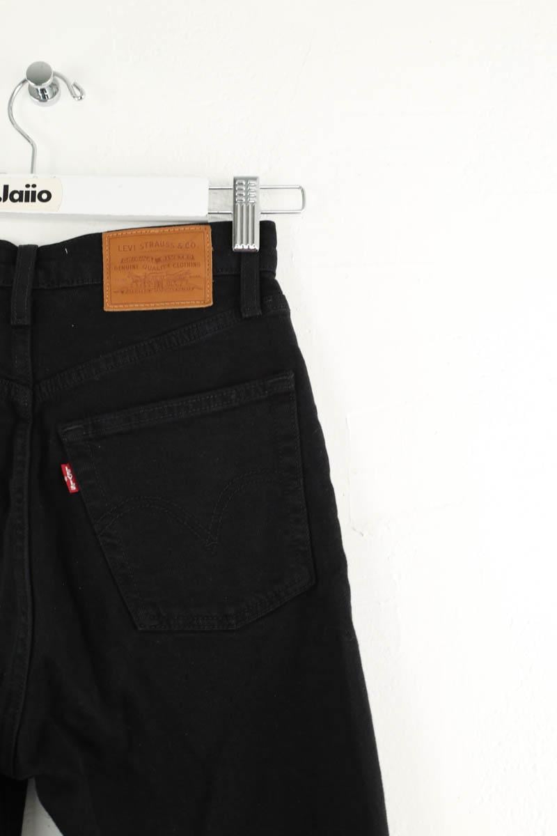 Cotton straight jeans LEVI'S - Seconde main Black