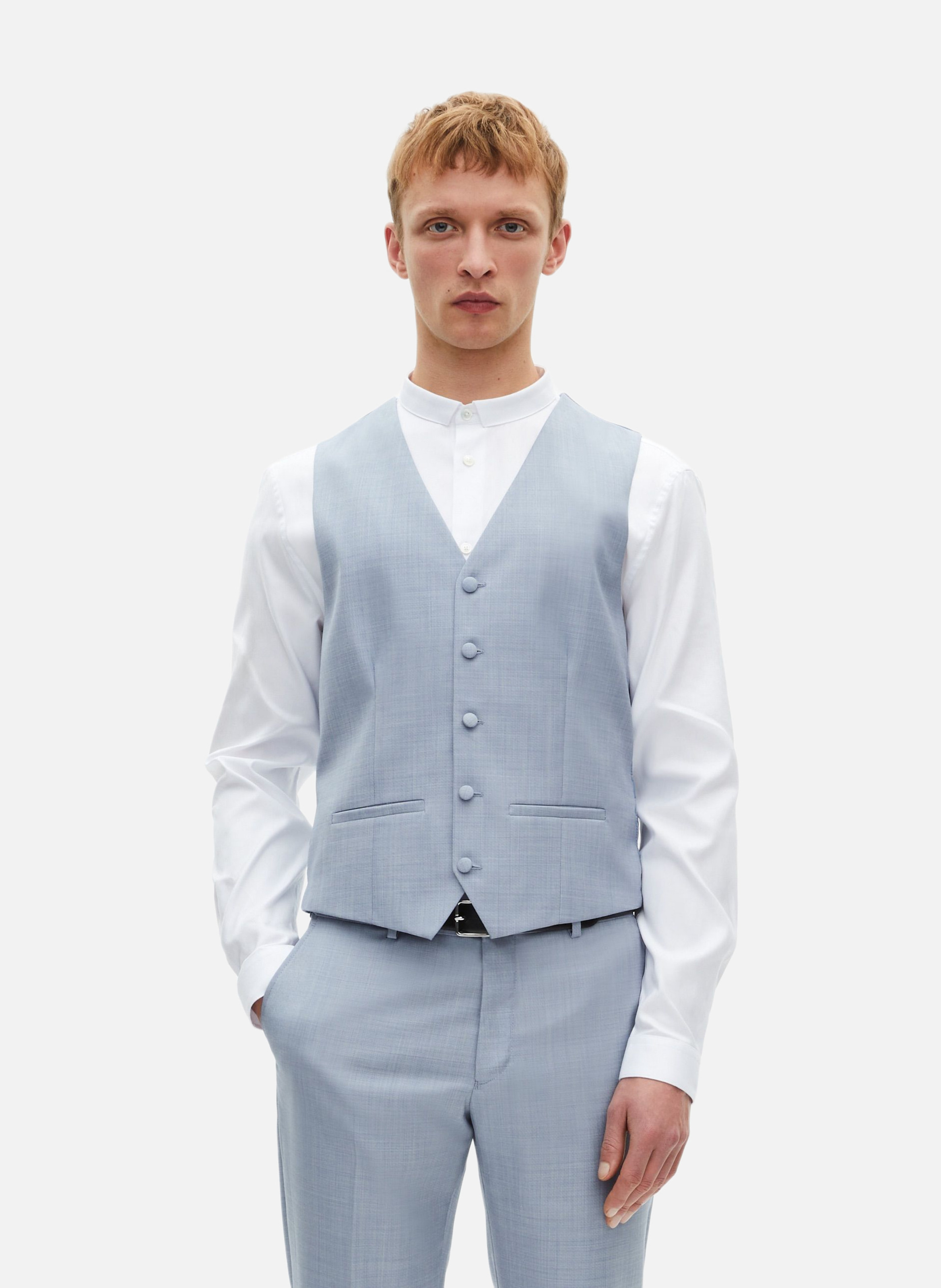 Tailored wool suit vest THE KOOPLES Blue