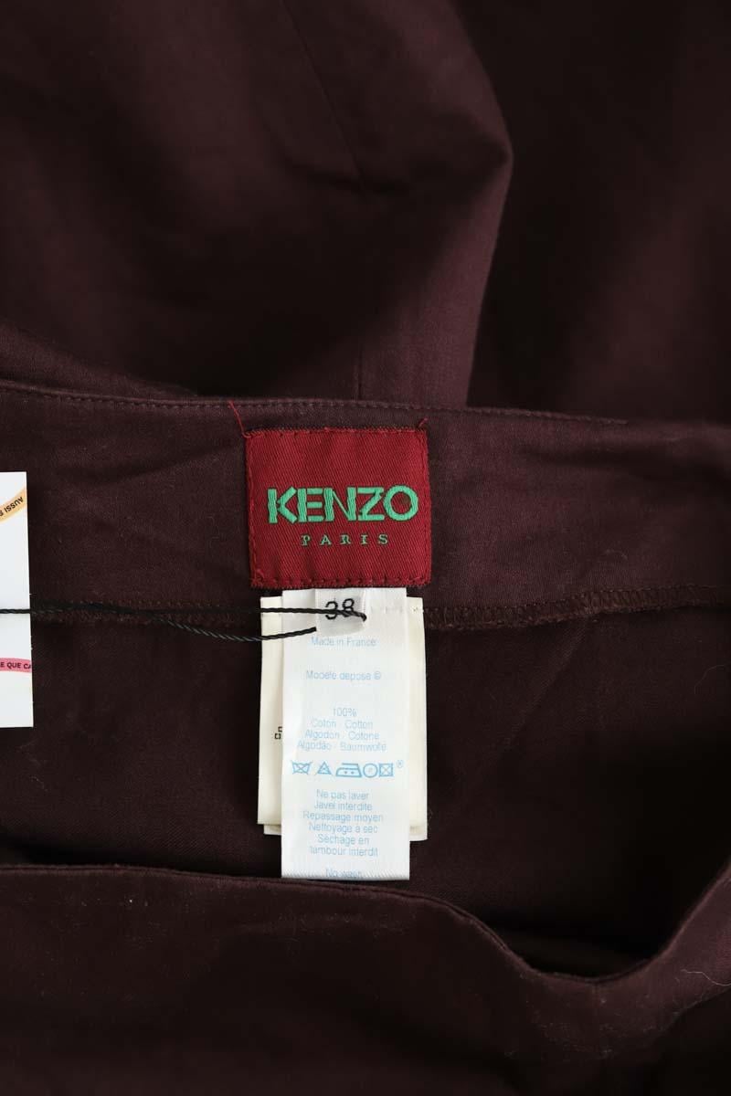 Cotton skirt KENZO - SECONDE MAIN Brown