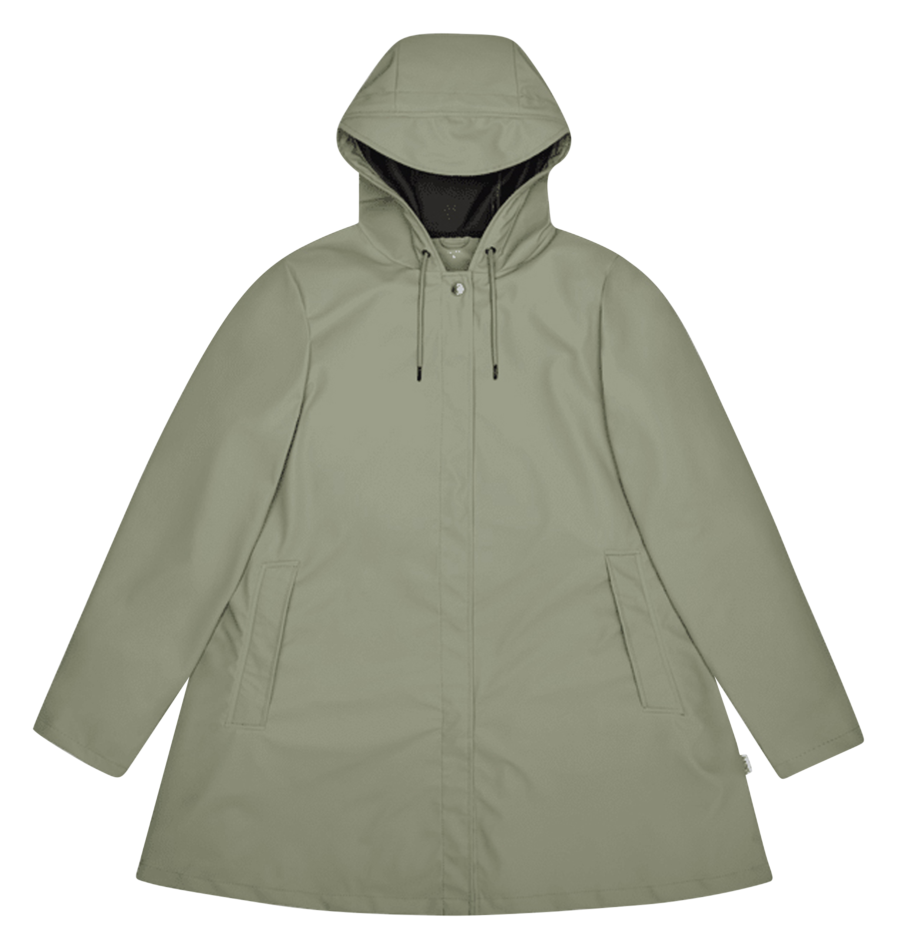 Hooded jacket RAINS Green