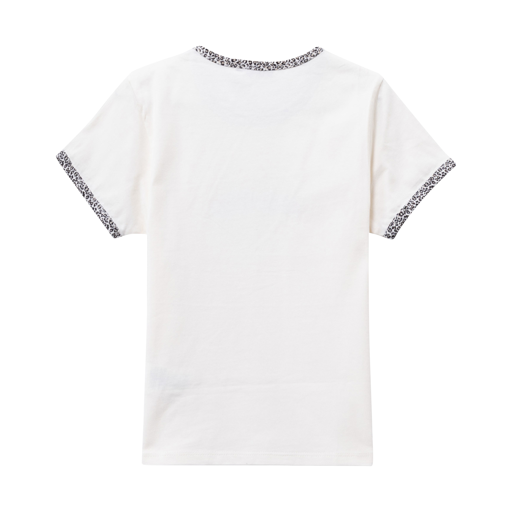 Tee-shirt droit col rond en coton IKKS JUNIOR Blanc
